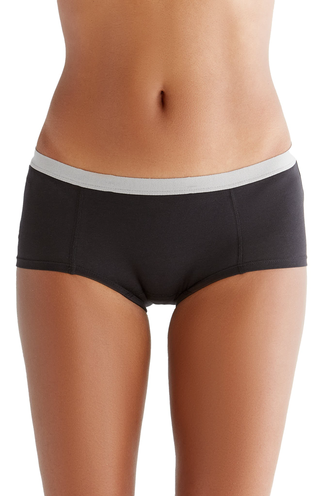 Image of Albero Natur dames vegan Multipack 4 Zwarte Slips/Boyshorts