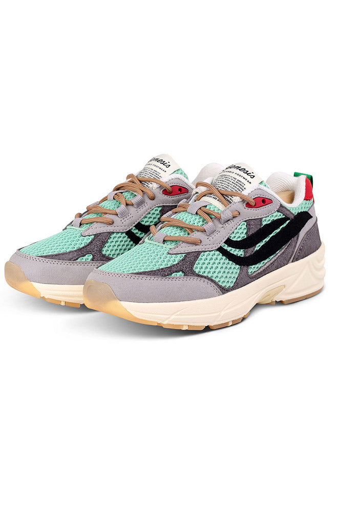 Genesis womens vegan Sneakers G-Eco 99 Multi Grey Deep Mint Black
