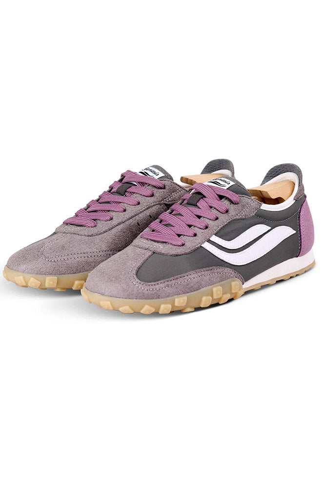 Genesis womens vegan Sneakers G-Sprint Mesh Grey Lavender White