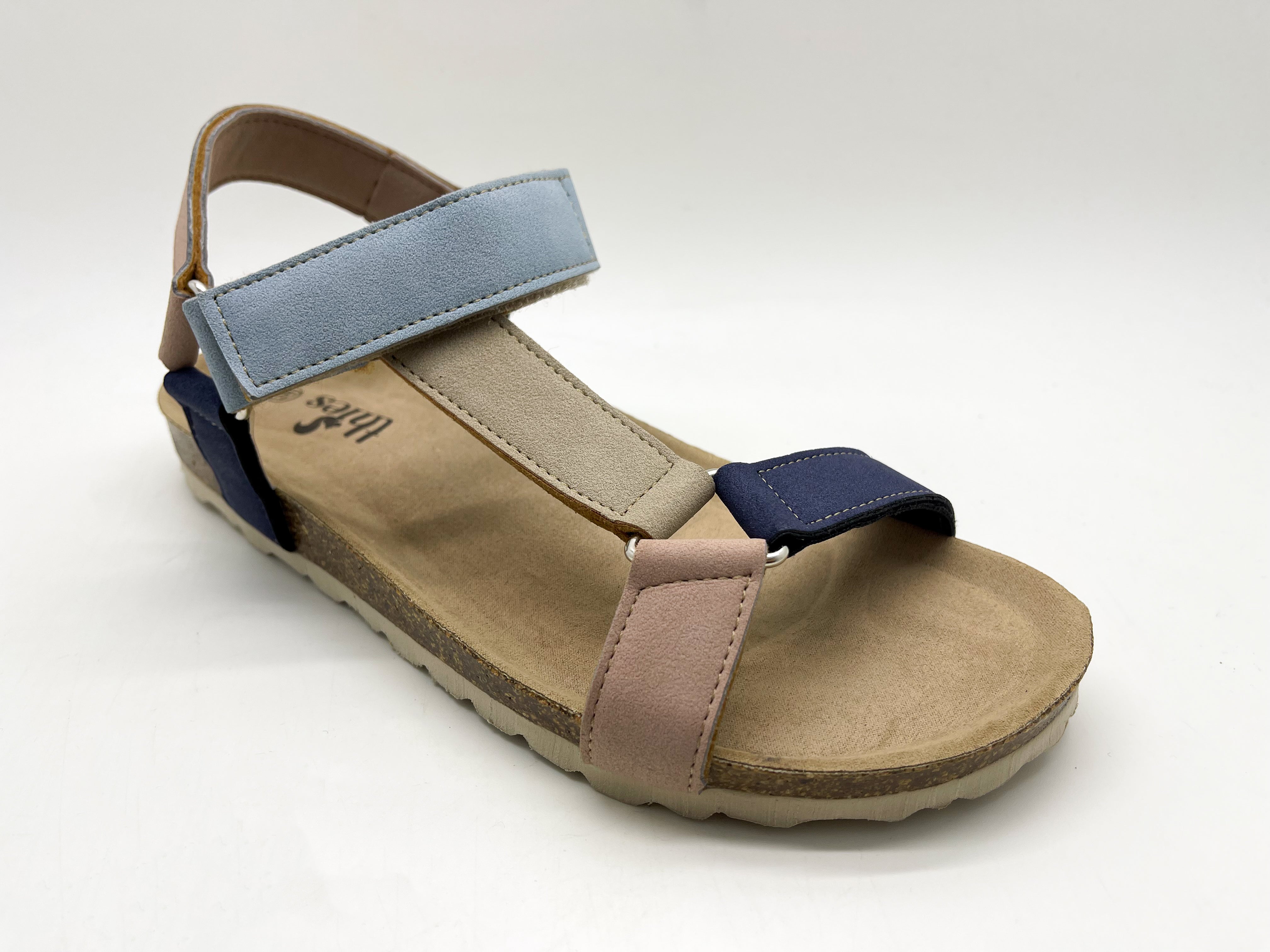thies womens vegan Sandals Eco Bio Trek Multi Ocean