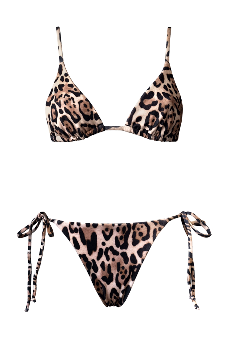 Anekdot Damen vegan Bikini Olbia Triangle Set Leopard