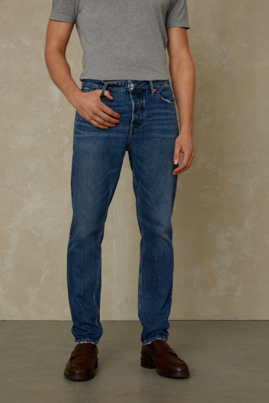 Kings Of Indigo Herren vegan Jeans Jerrick Clean Mid Vintage
