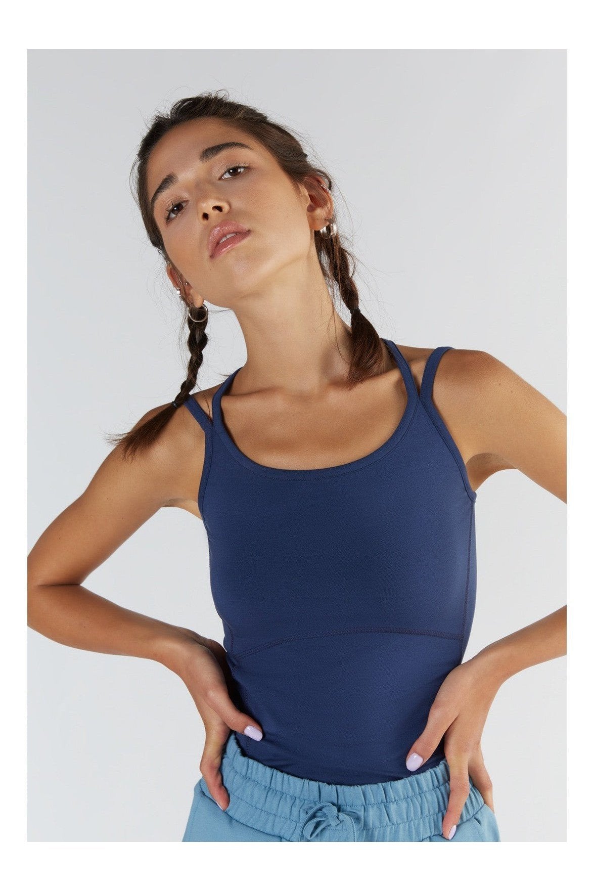 True North womens vegan Top Spaghetti Strap Navy