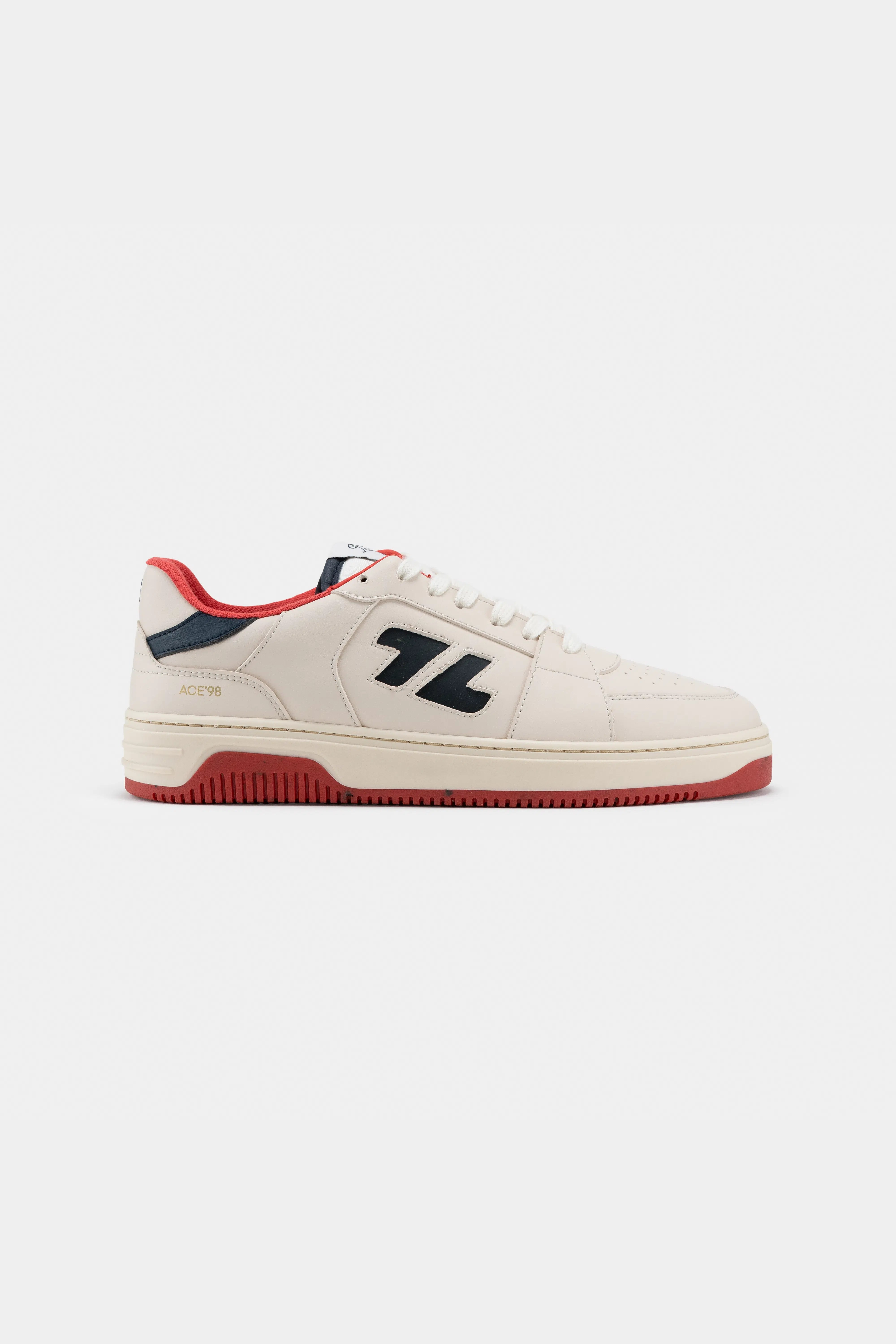 Z&Atilde;&uml;ta Herren vegan Sneaker Ace98 Rot/ Dunkelblau