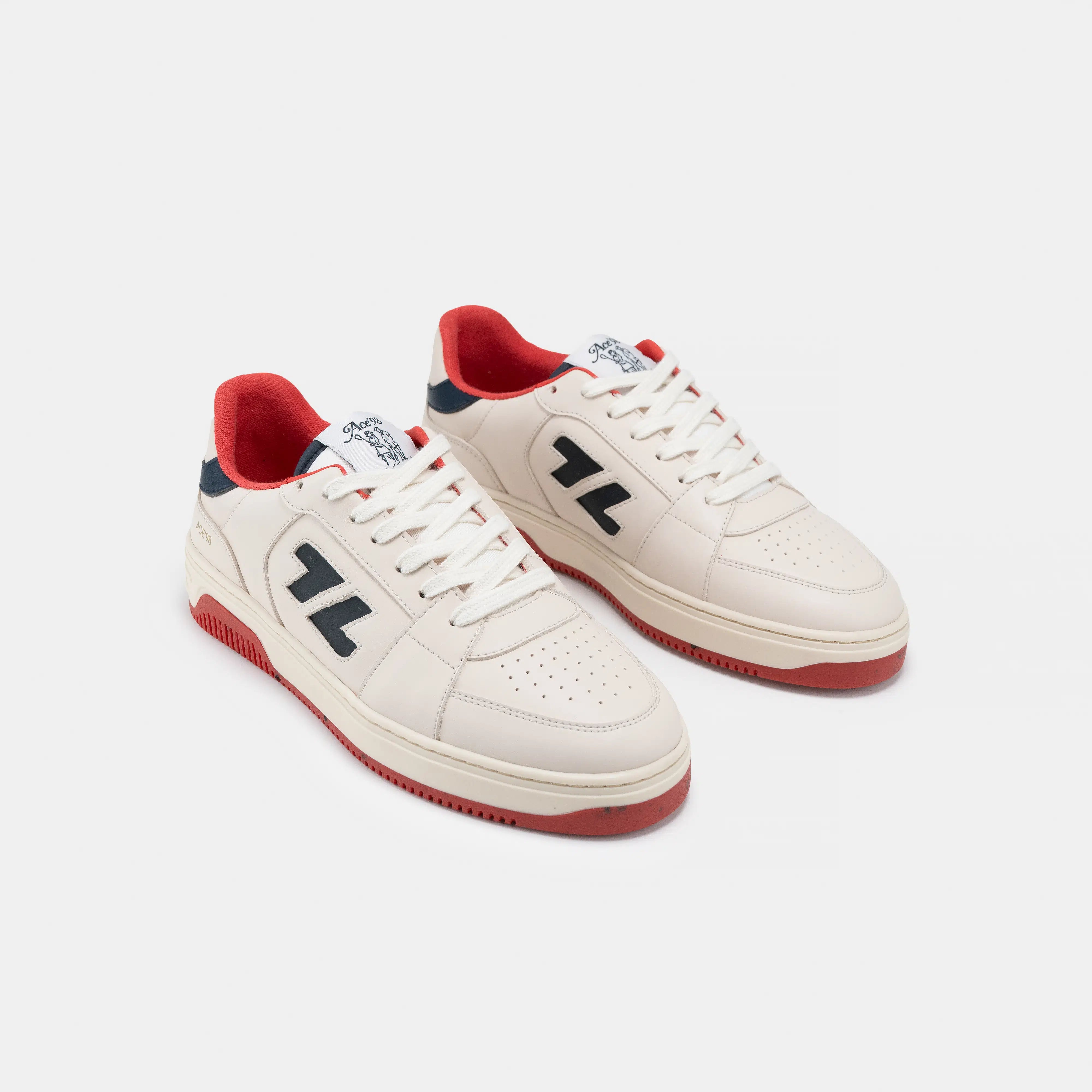 Zèta men vegan Sneakers Ace98 Red/ Dark Blue