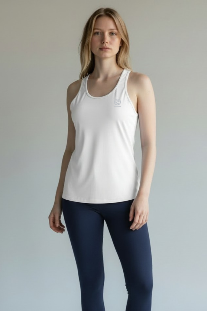 Underscored Damen vegan Tank Top Ashdown Hellweiß