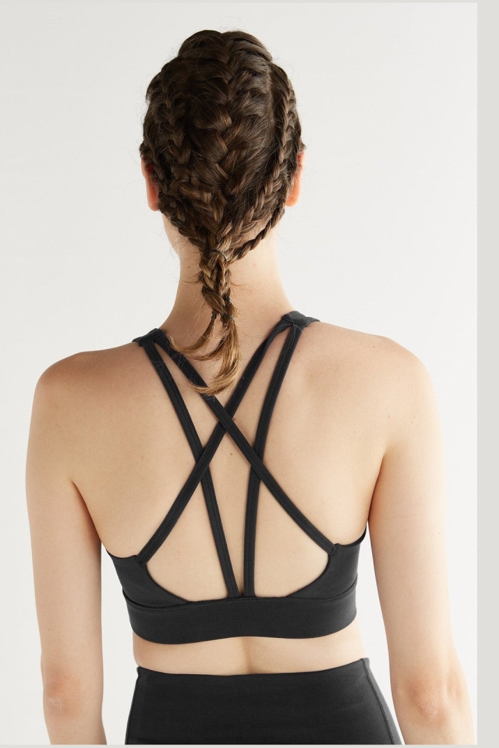 True North womens vegan Yoga Top Black