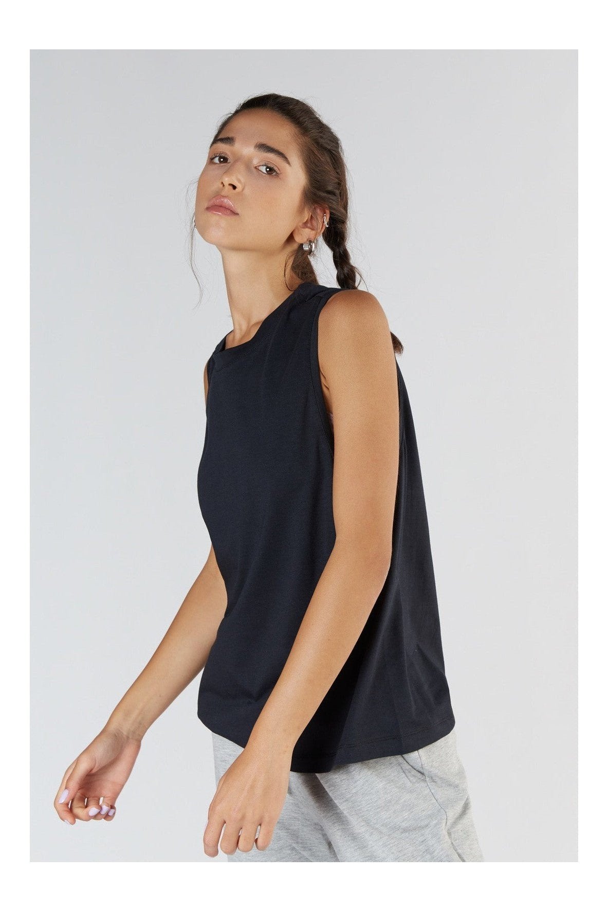 True North womens vegan Top With High Neckline Black