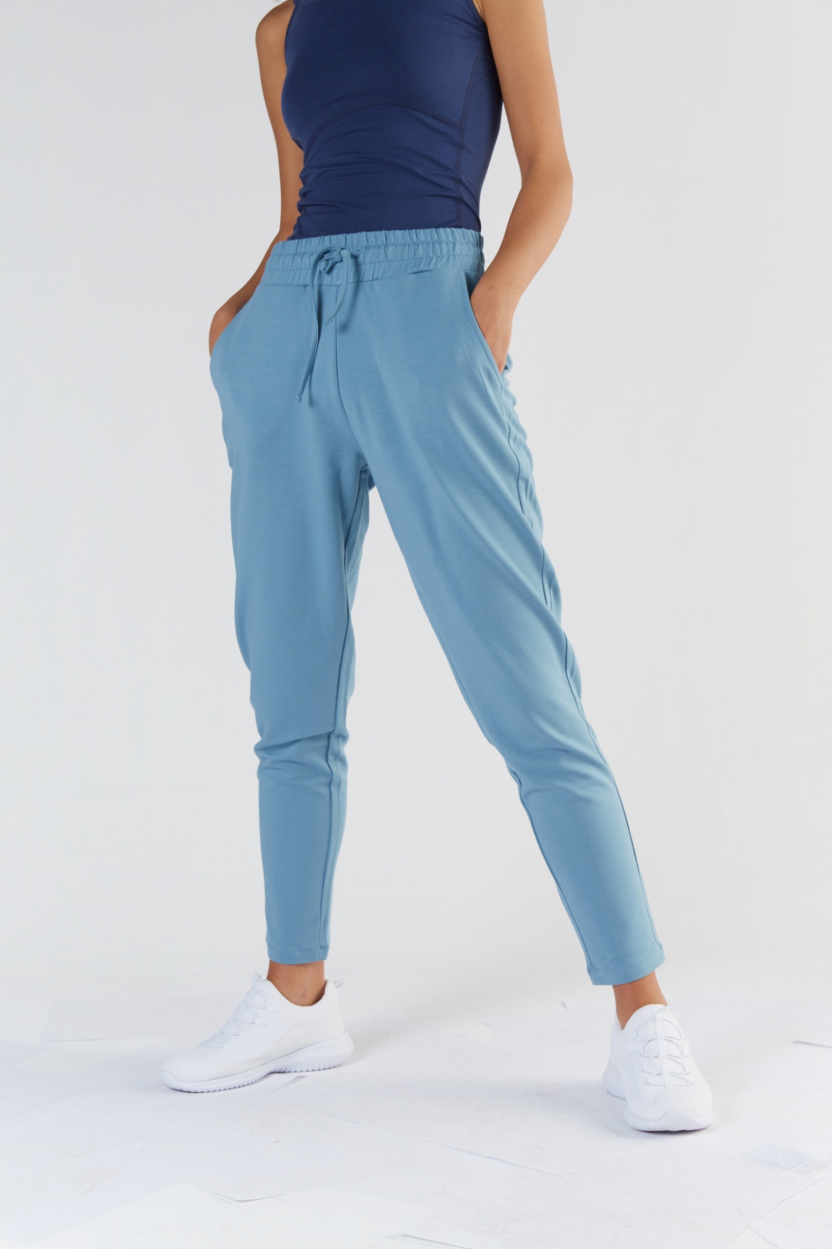 True North womens vegan Joggers Pants Atlantic Blue