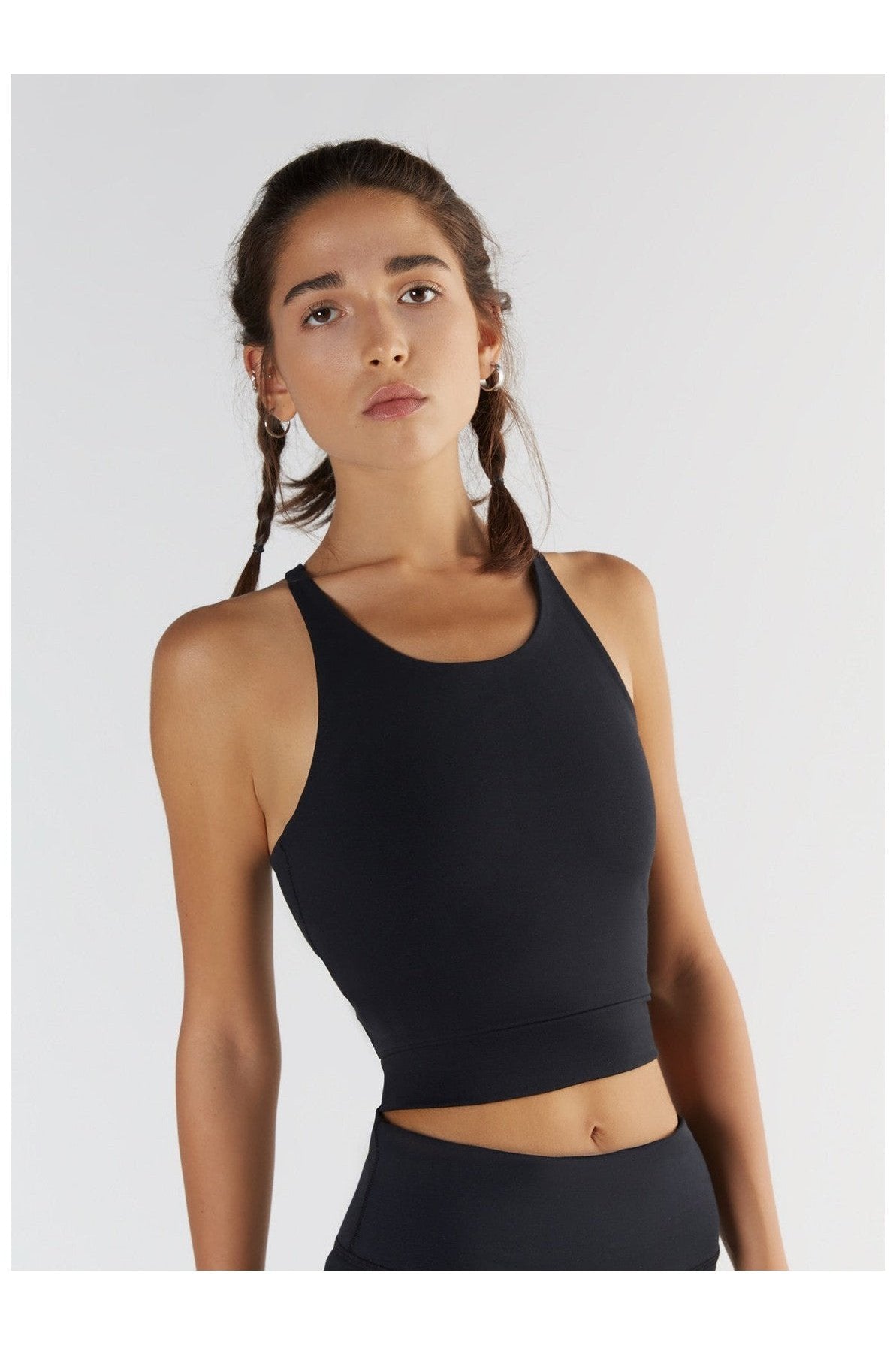 True North womens vegan Crop Top Black