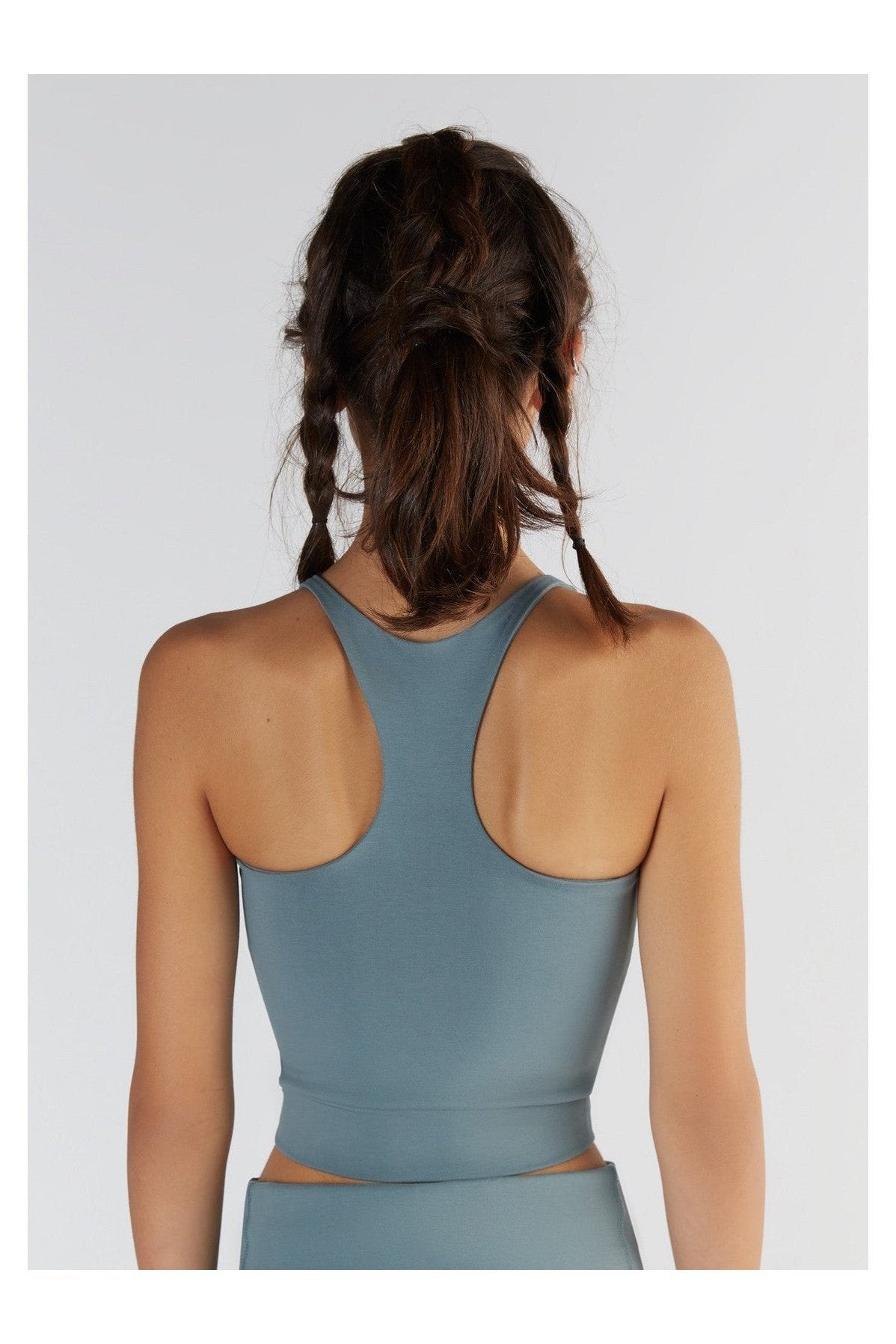True North womens vegan Crop Top Light Grey
