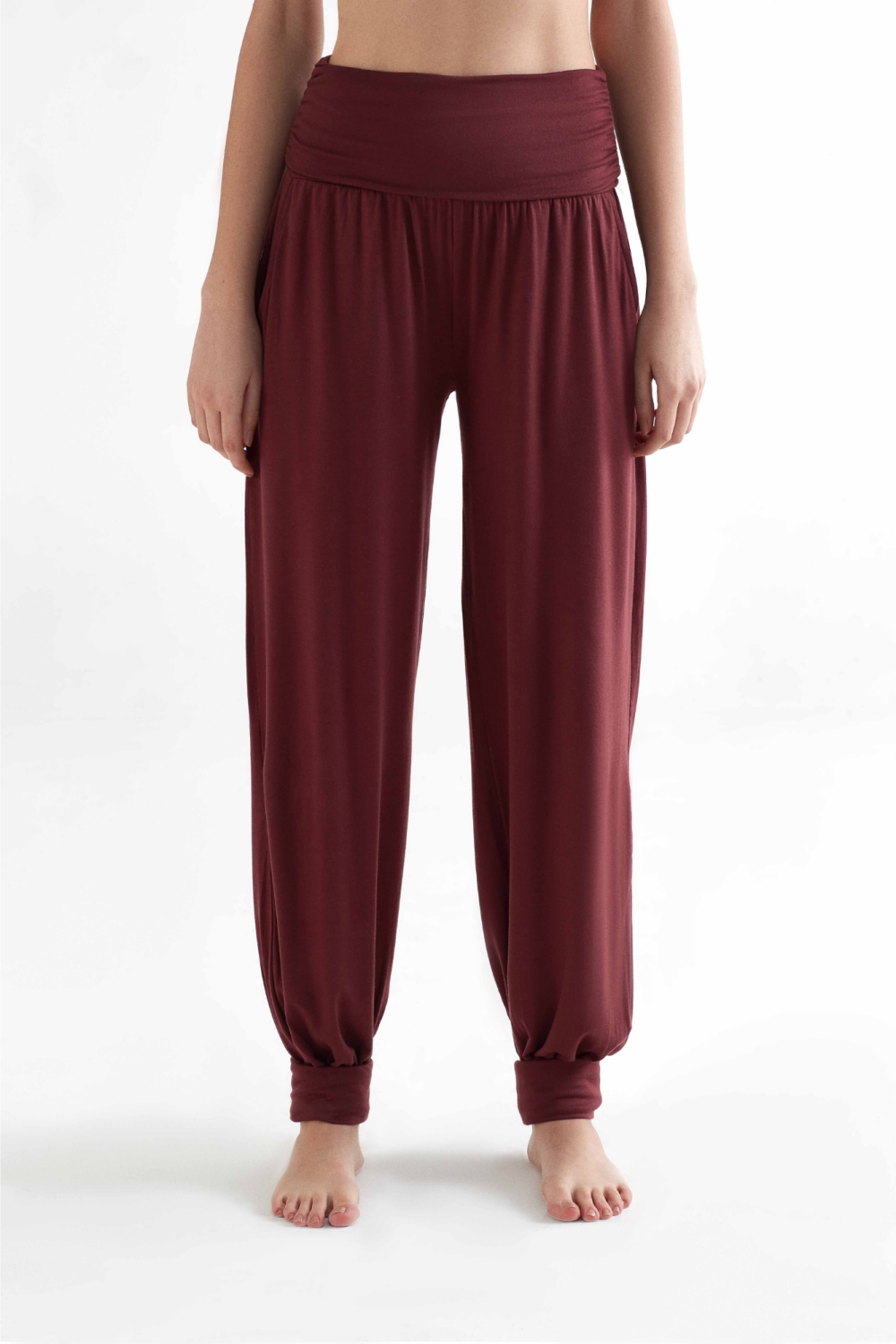 True North Damen vegan Yogahose Burgunderrot