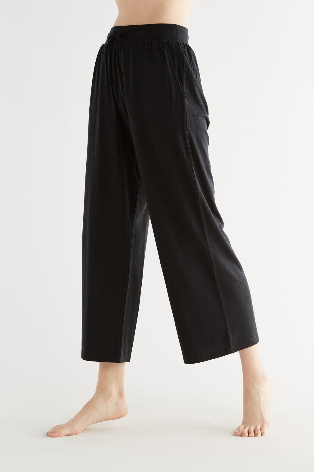 True North womens vegan Pants Wide Leg Black