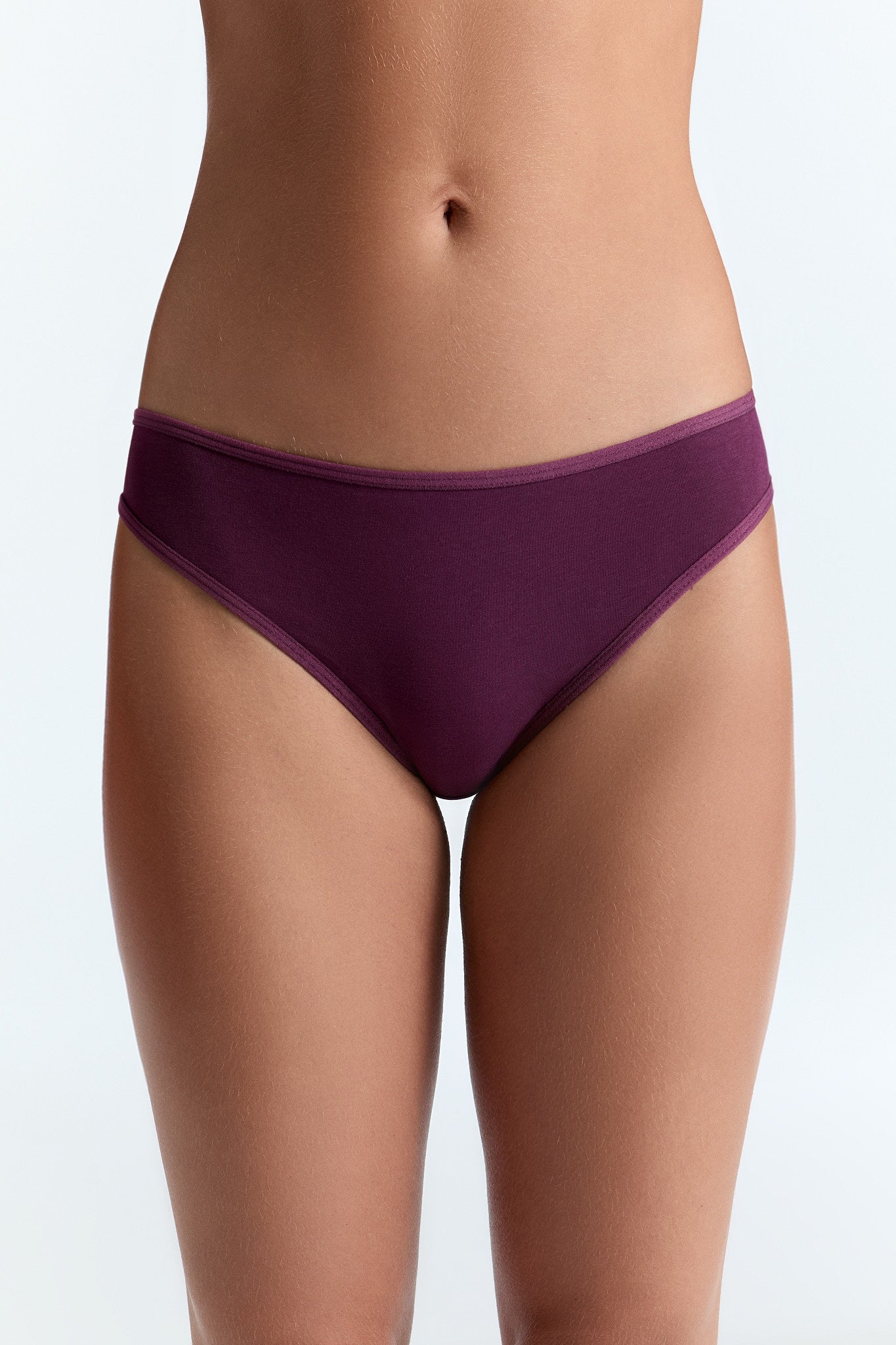 Albero Natur womens vegan Multipack 3x Briefs Classic Black/Aubergine/Iceberg Green