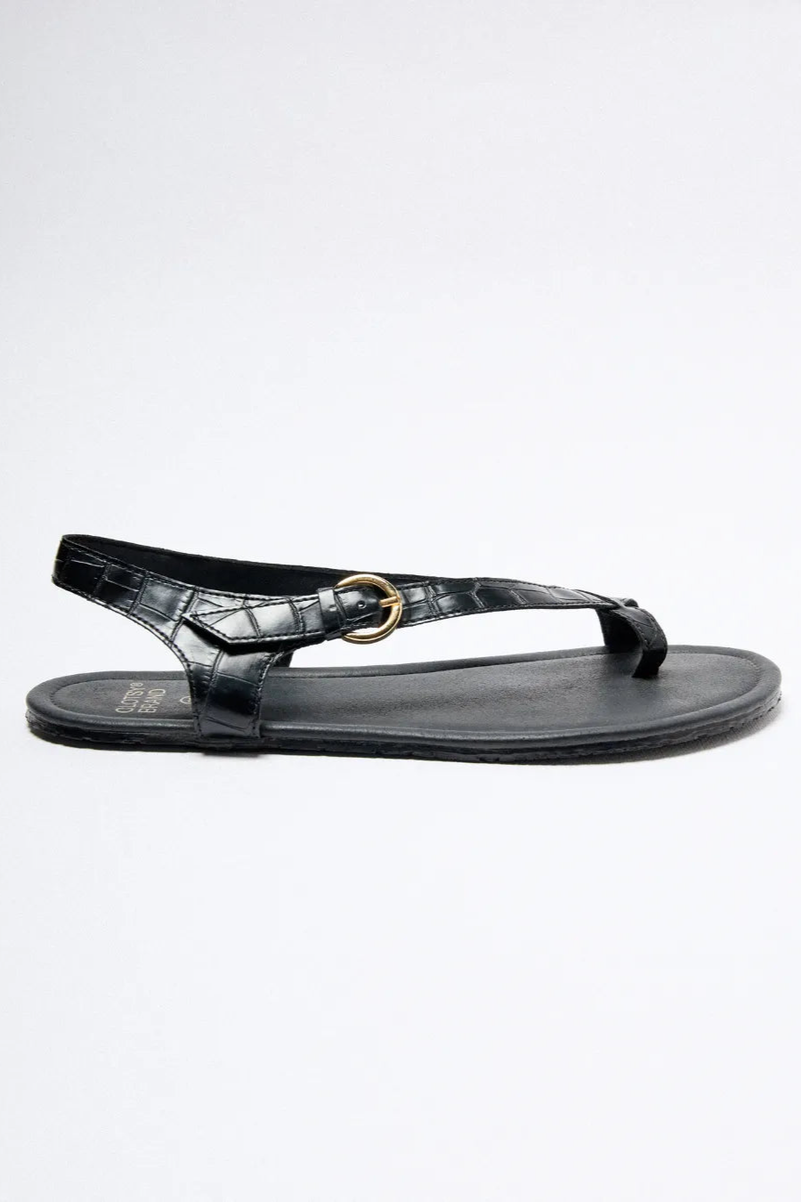 Clotsy Damen vegan Sandalen Matilda Schwarz