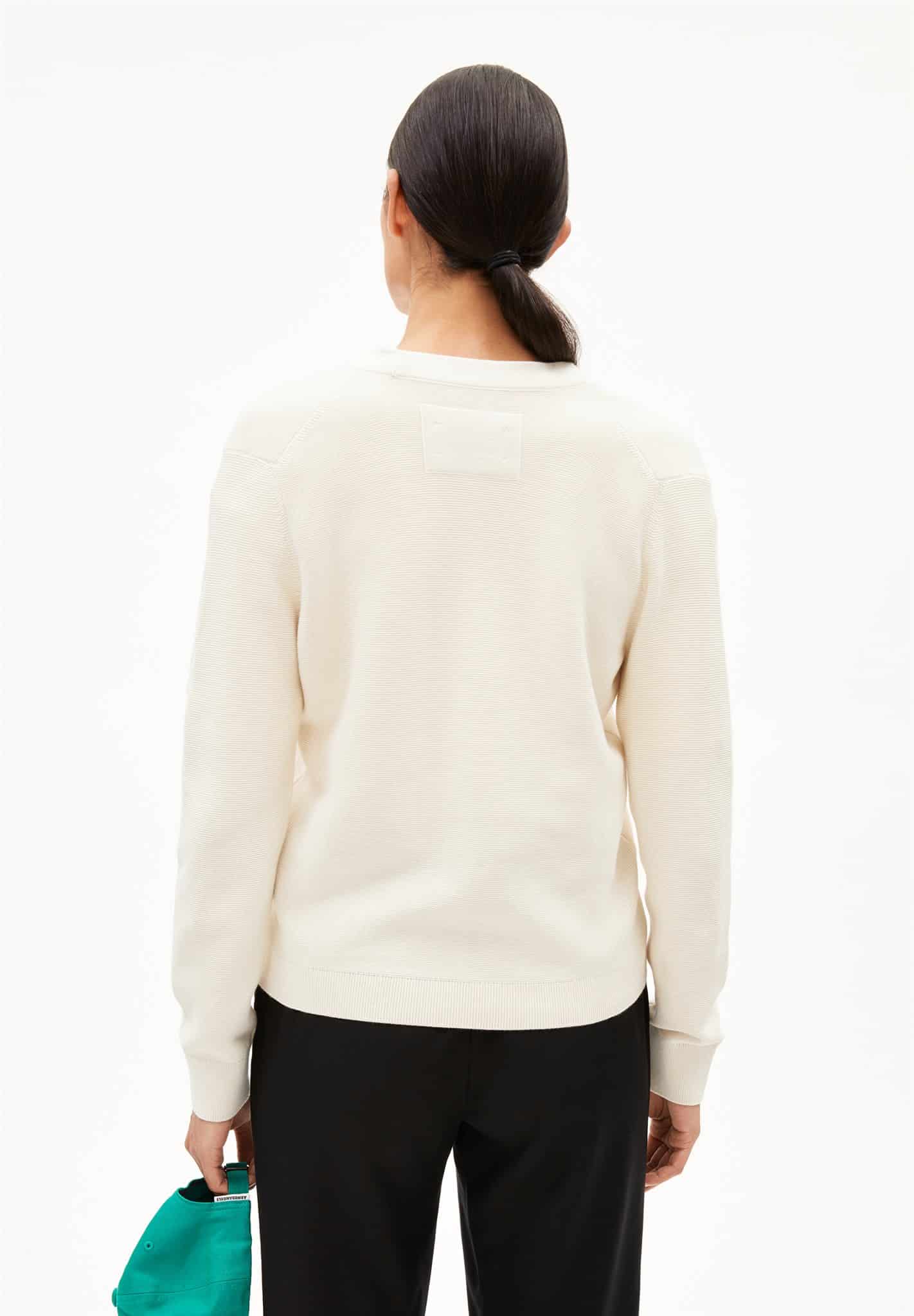 ARMEDANGELS womens vegan Cardigan Mental Left White