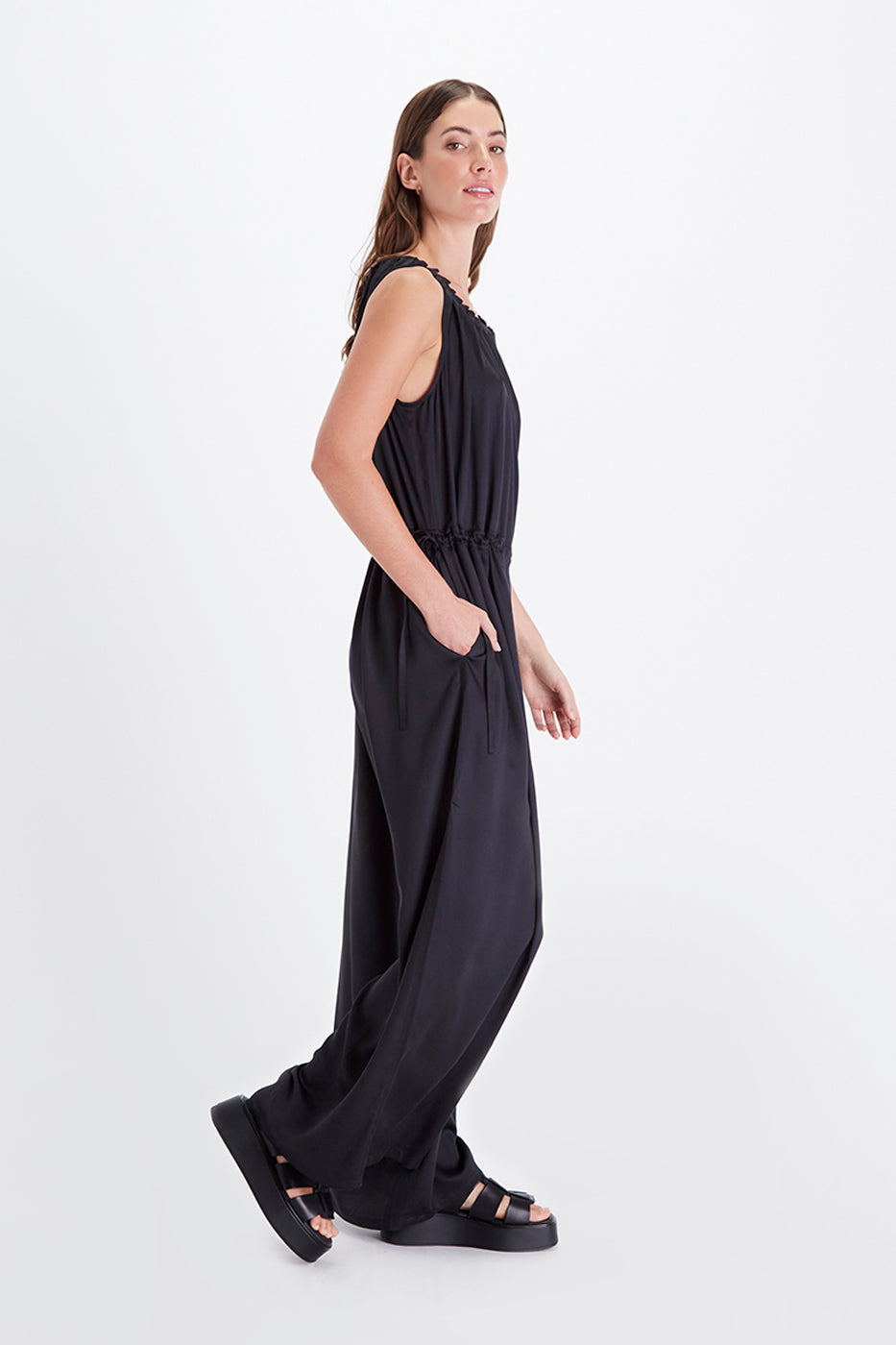 Neu Nomads womens vegan Jumpsuit Sia Black