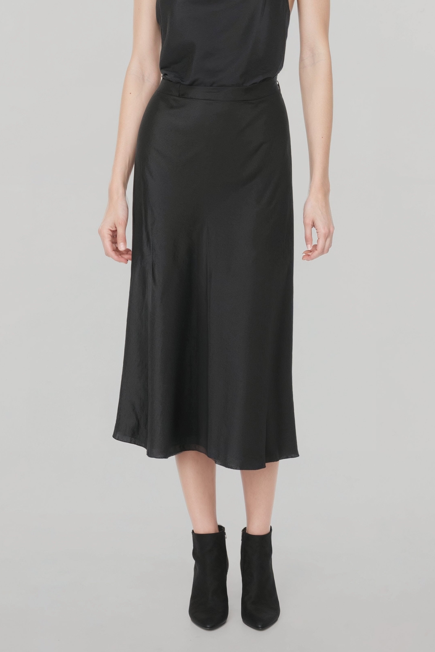 Neu Nomads womens vegan Skirt Column Midi Black