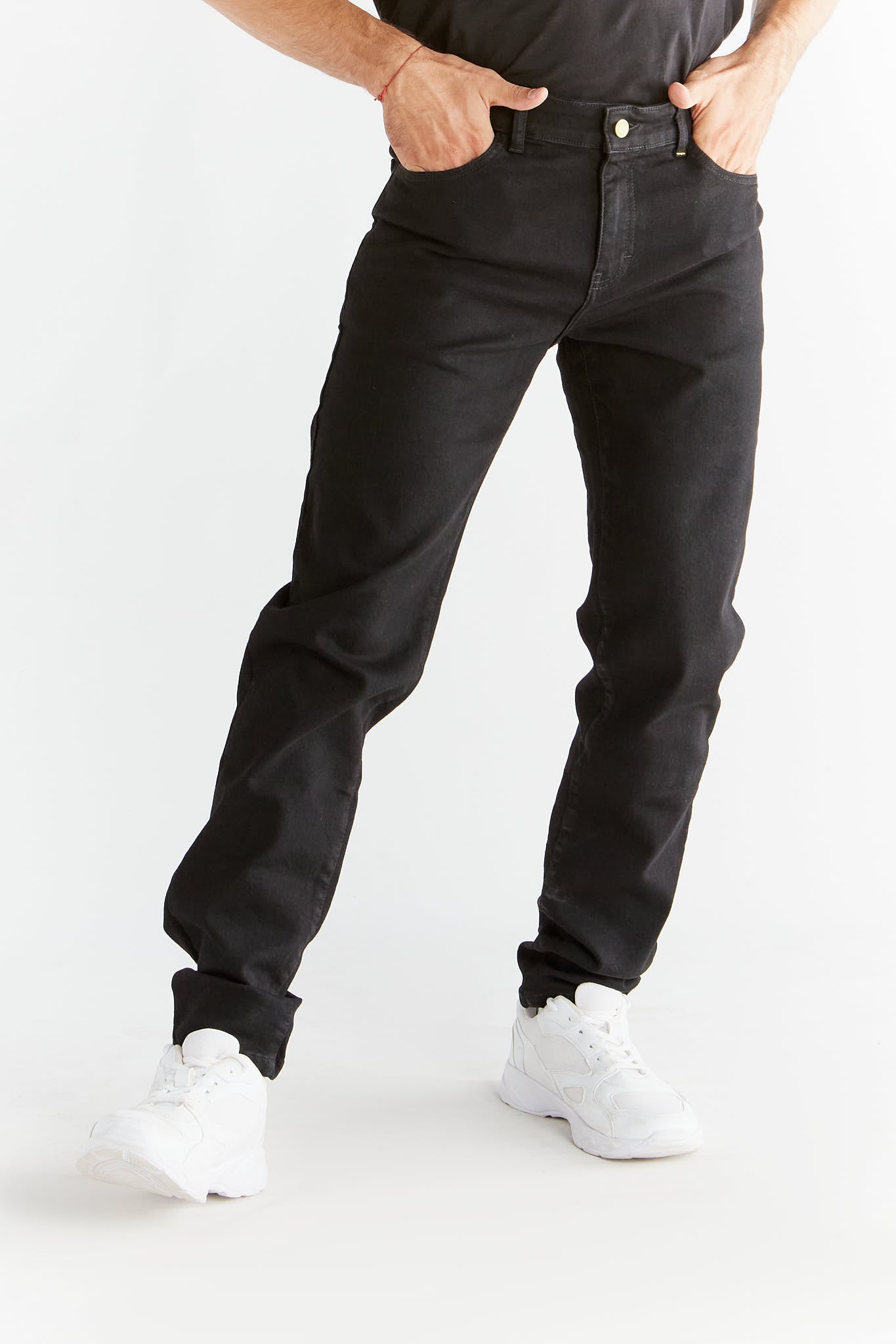 Evermind men vegan Jeans Stretch Slim Coal Black