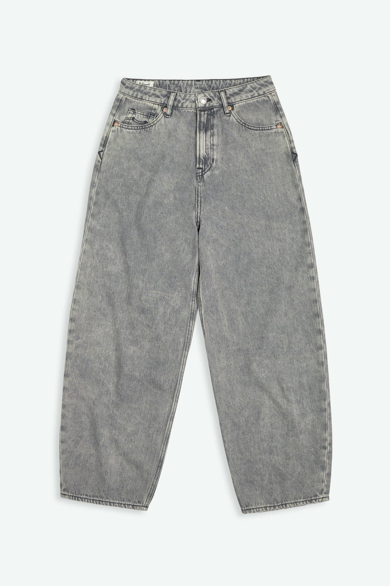 Kings Of Indigo Damen vegan Jeans Leila Well Grey Mid Marble