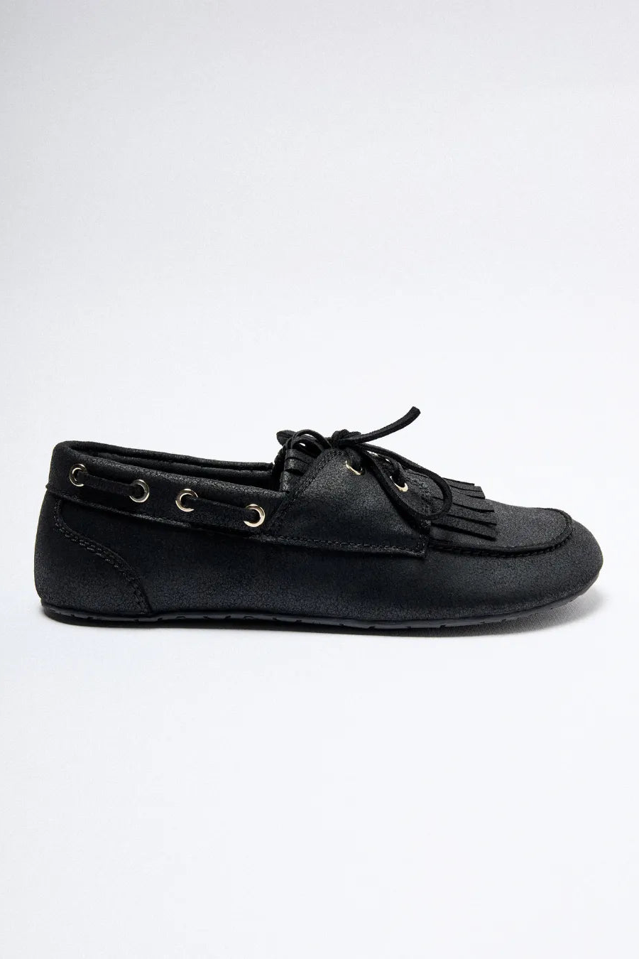 Clotsy Damen vegan Loafers Marcela Schwarz