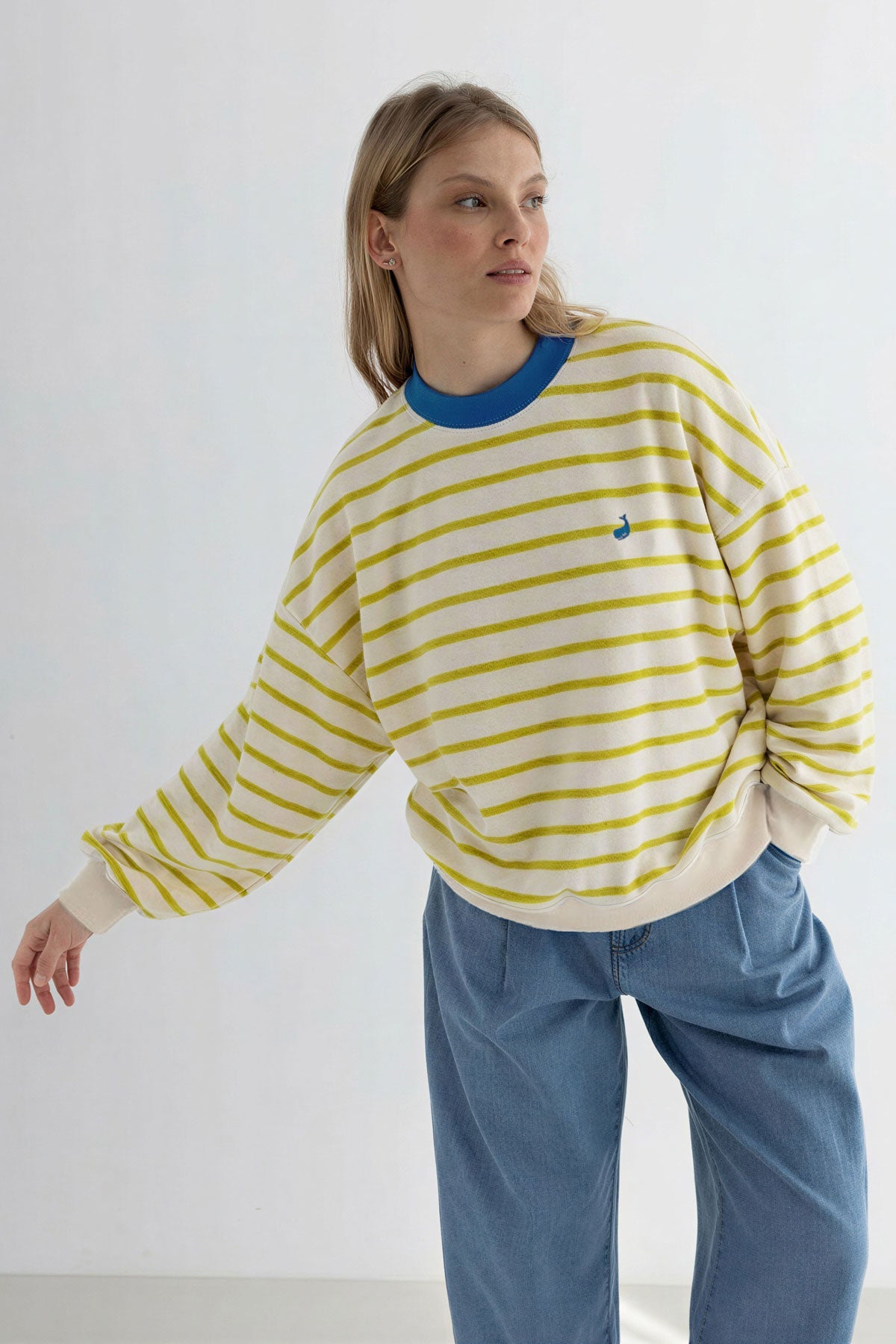 TWOTHIRDS Damen vegan Sweatshirt Bequia Golden Green