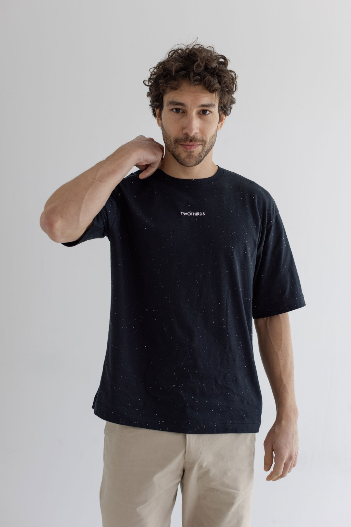 TWOTHIRDS Herren vegan T-Shirt Tivua Schwarz