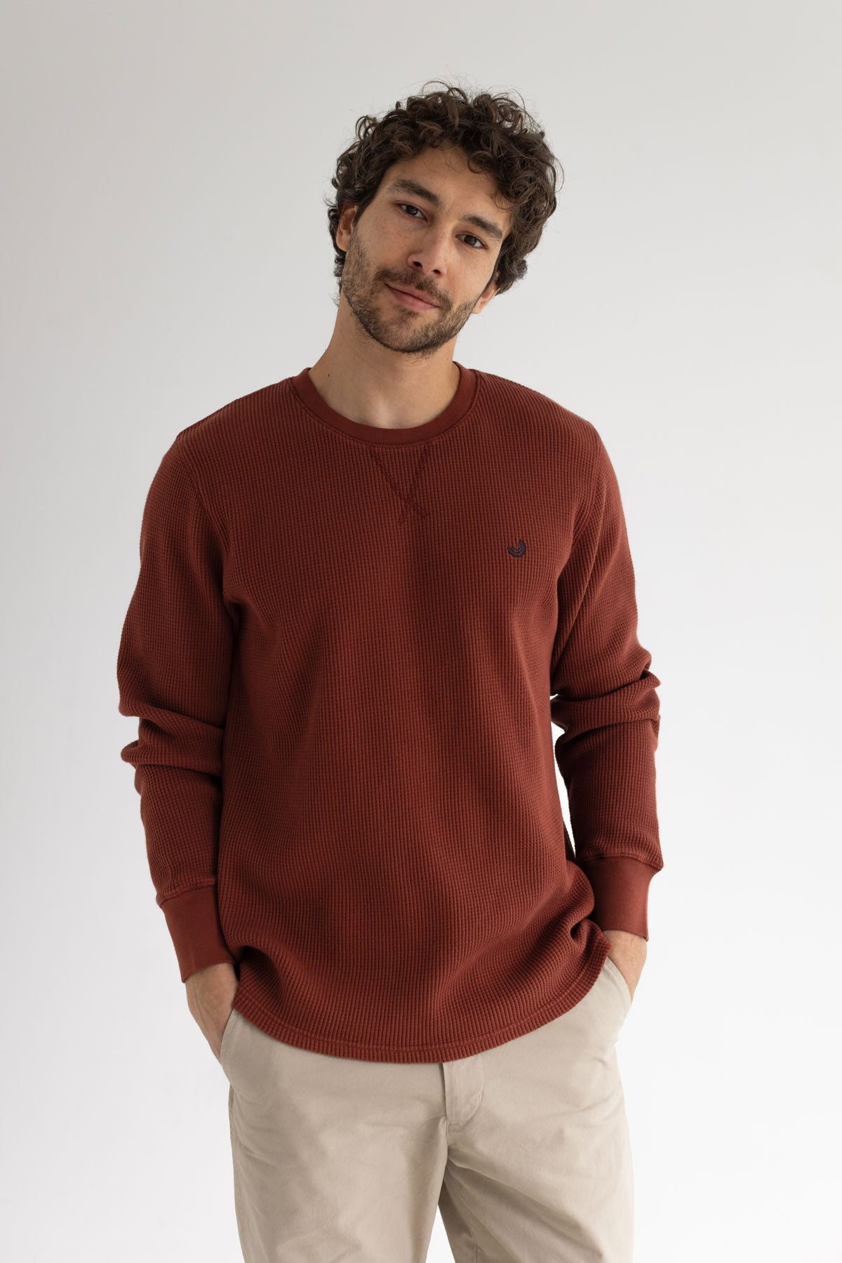 TWOTHIRDS Herren vegan Sweatshirts Vatulele Brandy Braun