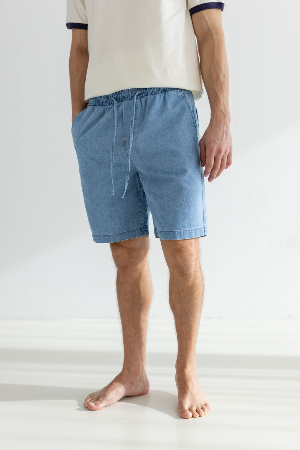 TWOTHIRDS Herren vegan Shorts Selaon Hellblau