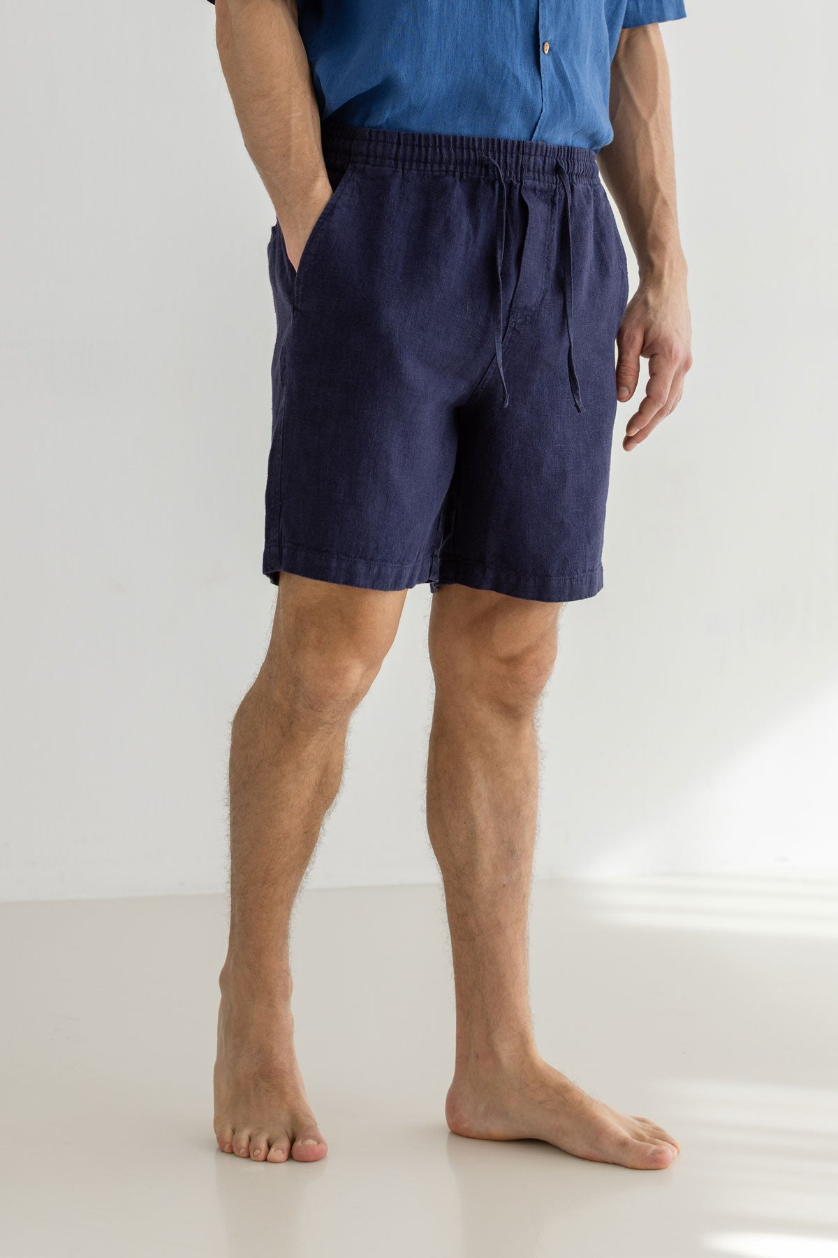 TWOTHIRDS Herren vegan Shorts Bagaat Marineblau