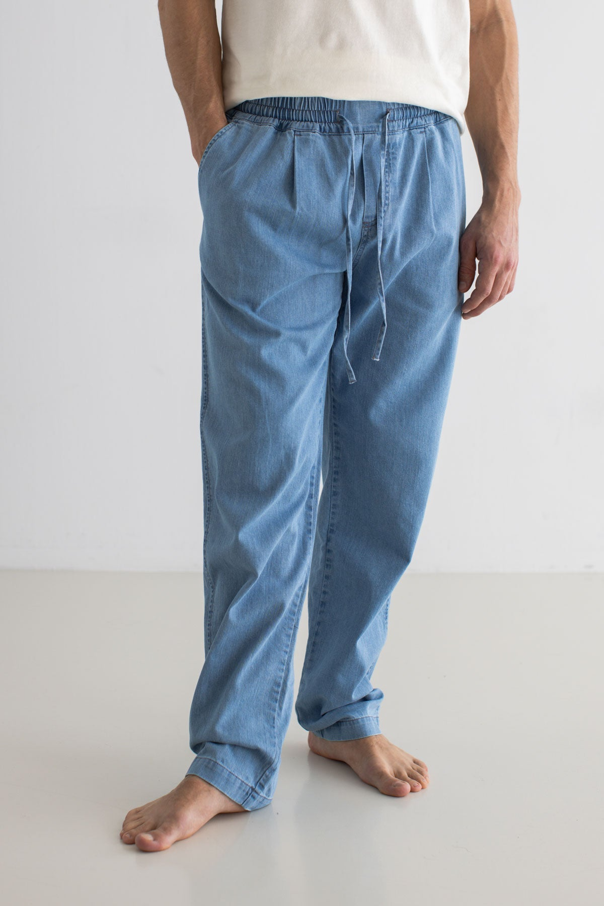 TWOTHIRDS men vegan Pants Decros Light Blue