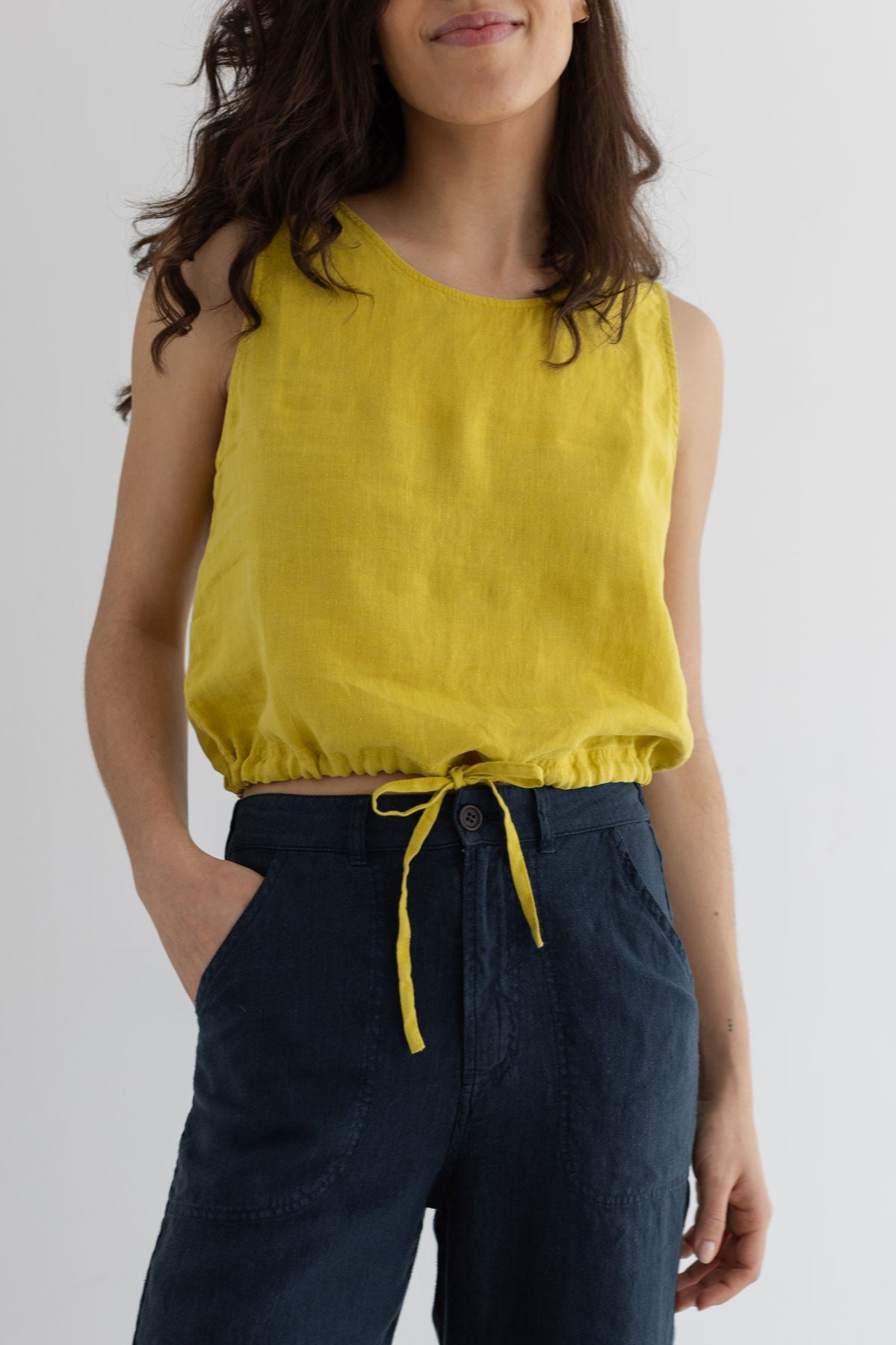 TWOTHIRDS Damen vegan Top Kalaoa Golden Green