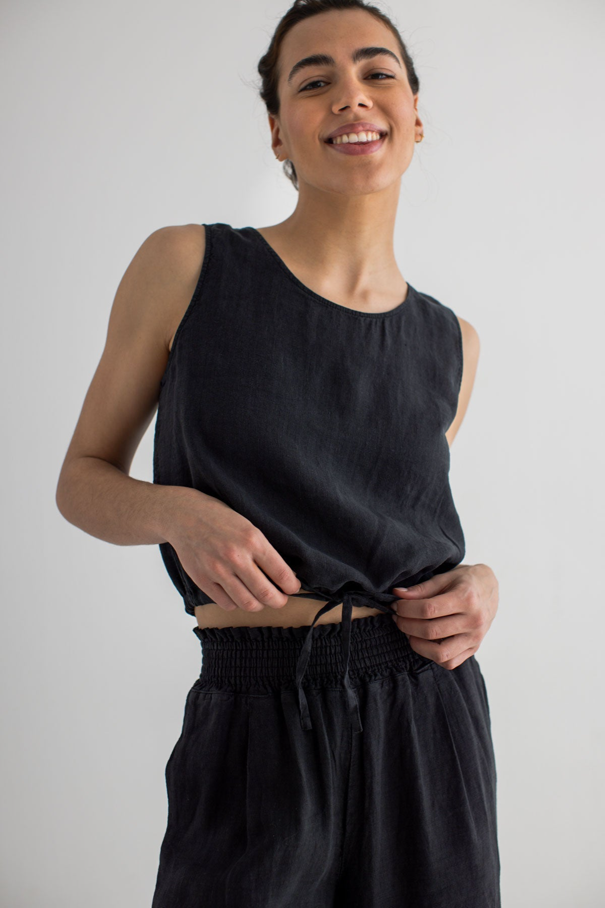 TWOTHIRDS Damen vegan Top Kalaoa Schwarz