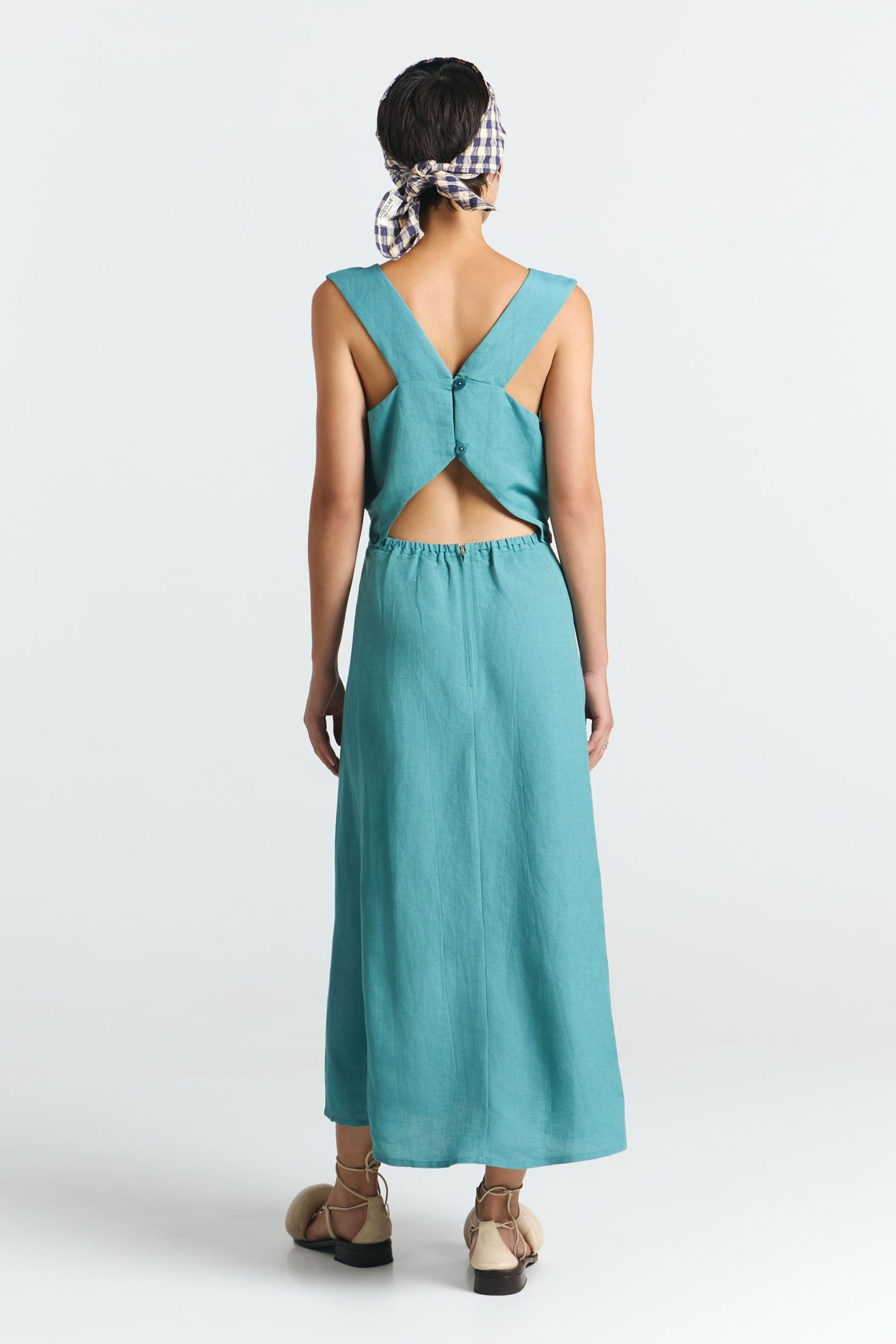 SUITE13LAB Damen vegan Kleid Kenay Blau