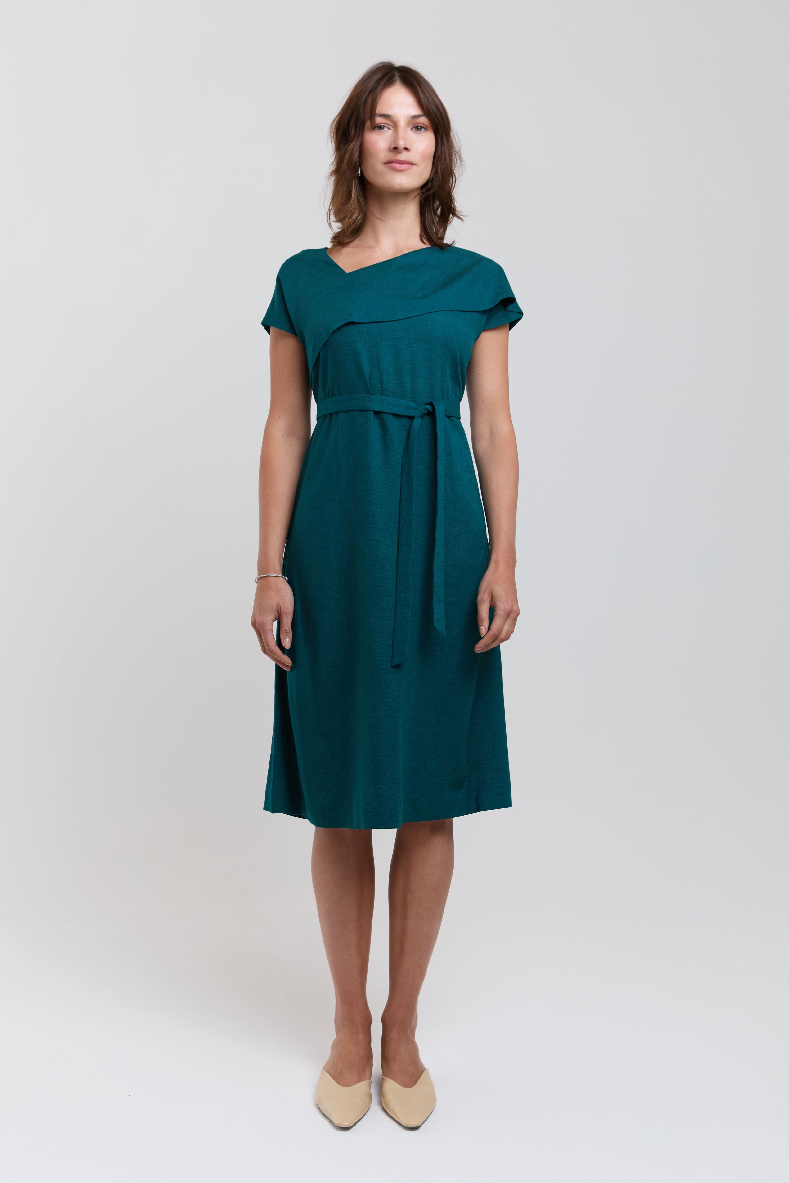 AYANI womens vegan Dress Daniela Deep Teal