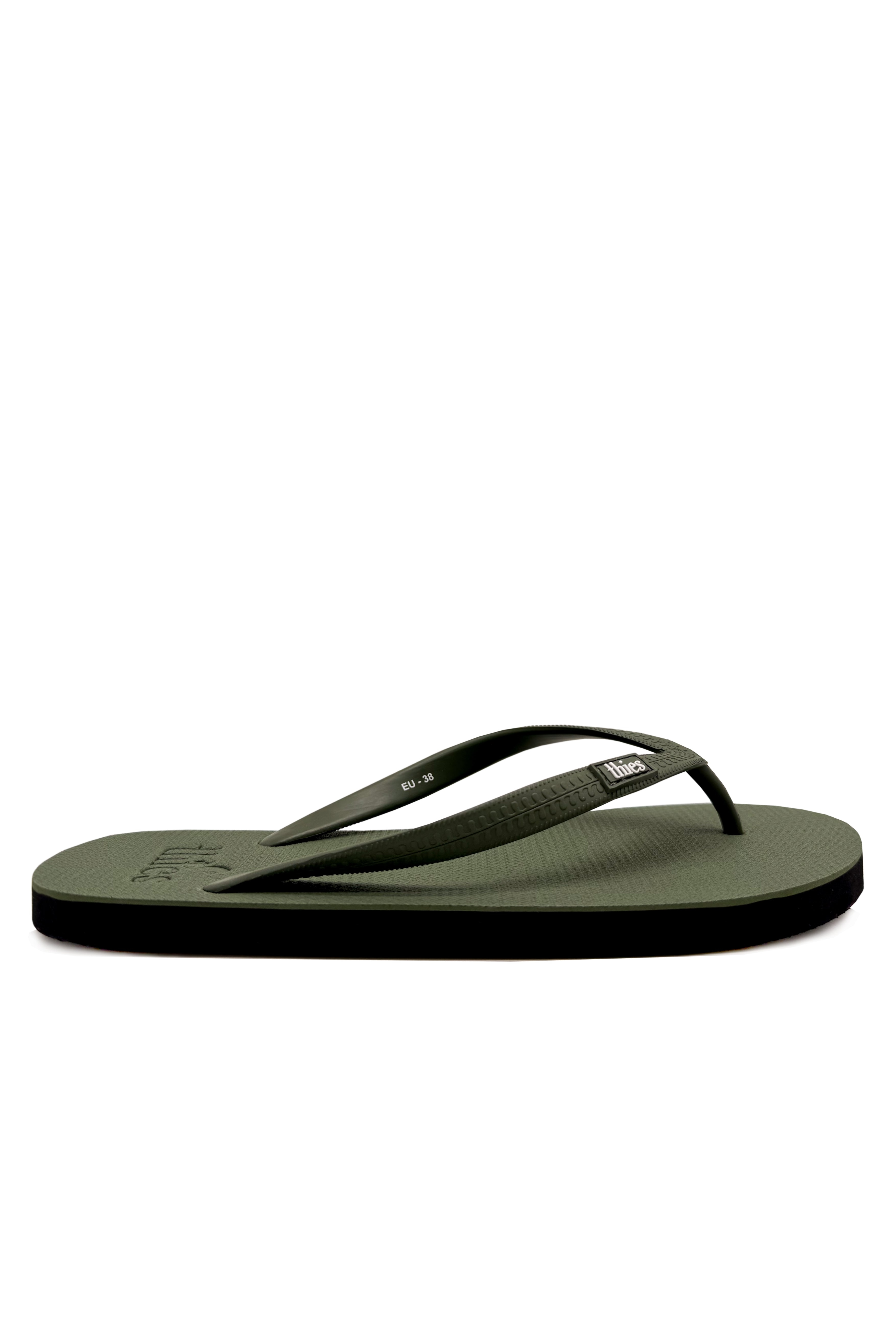 thies men vegan Flip Flops Eco Khaki