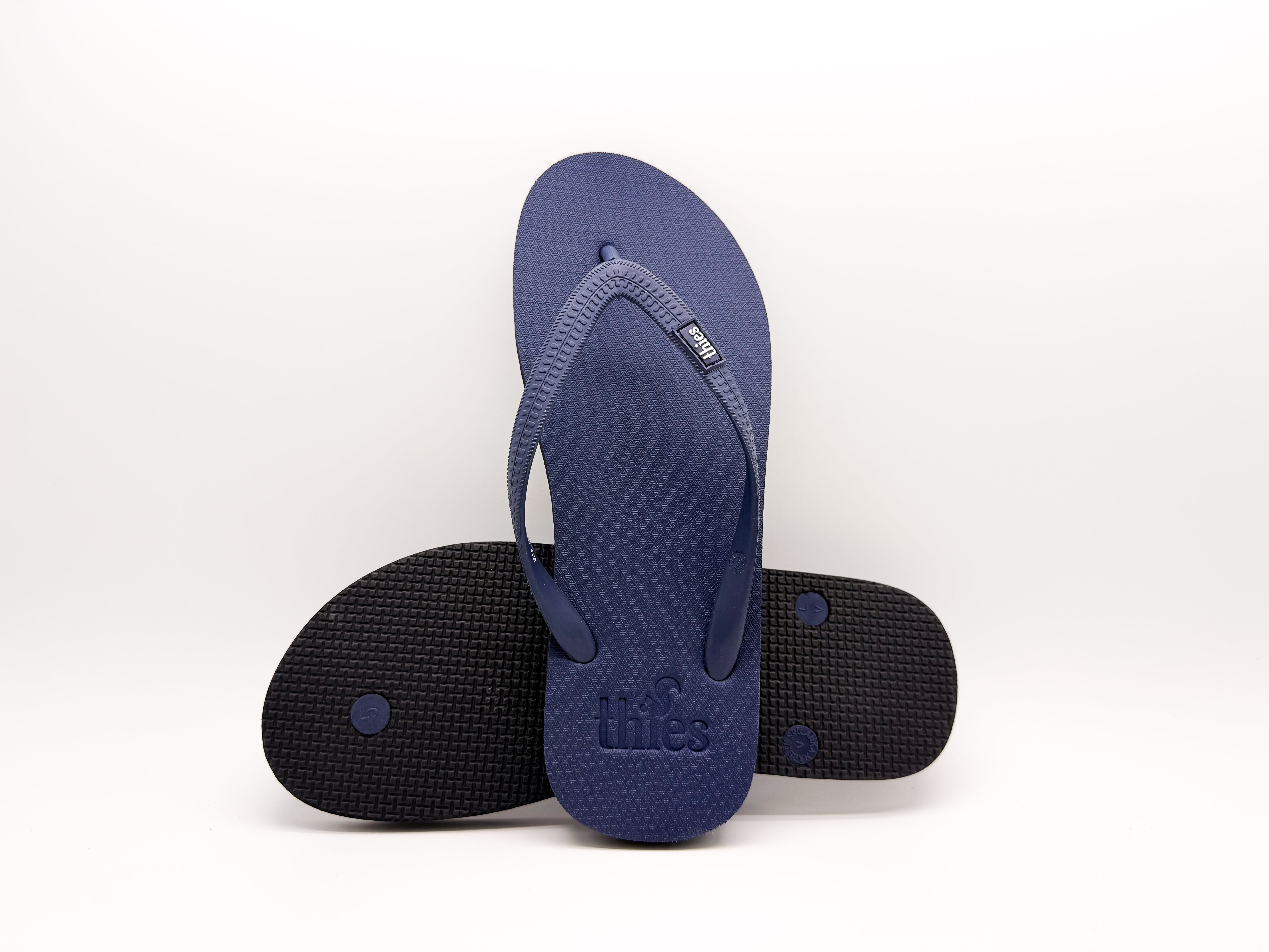 thies men vegan Flip Flops Eco Navy