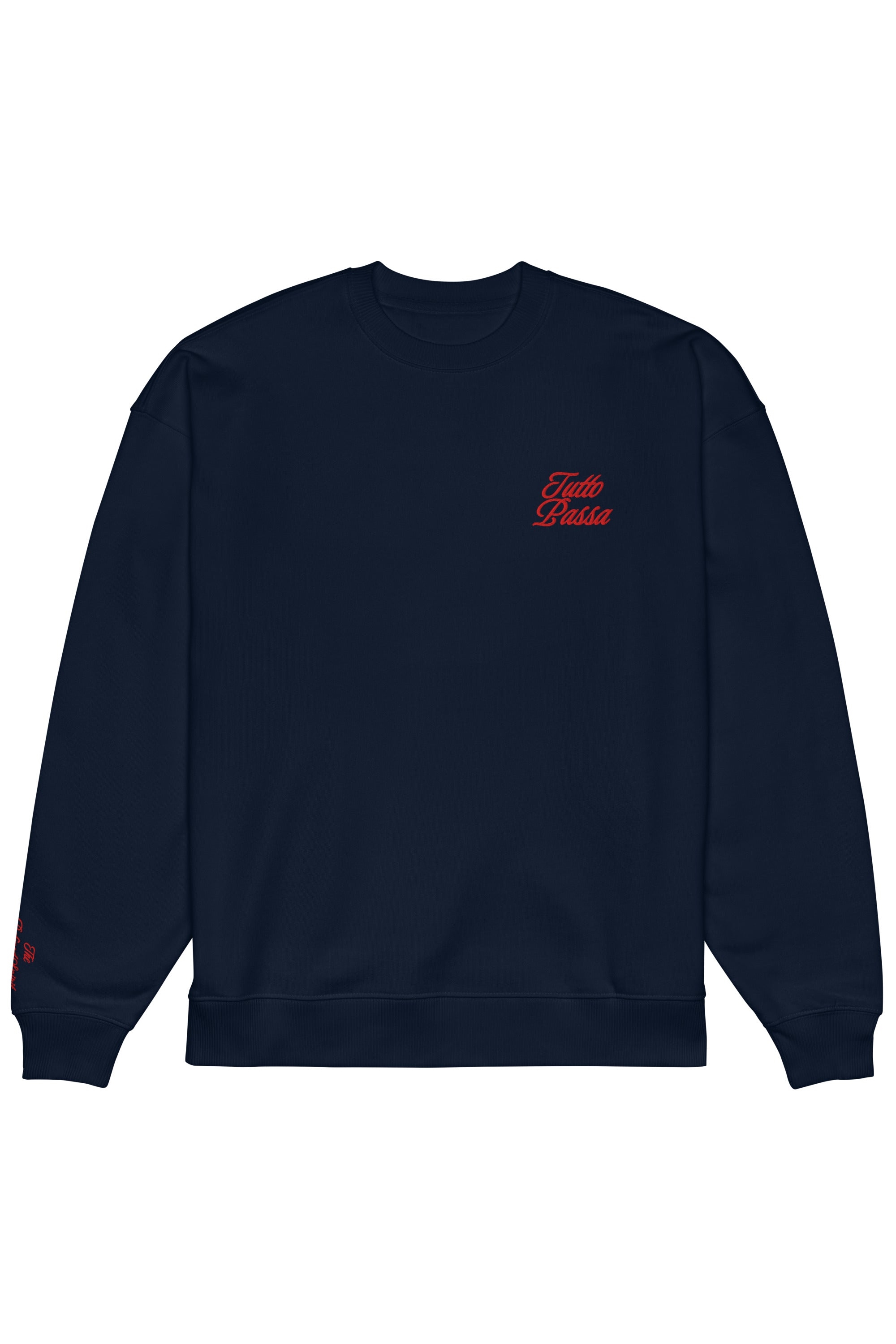 The Refined Spirit Damen vegan Sweatshirt Oversized Tutto Passa French Navy