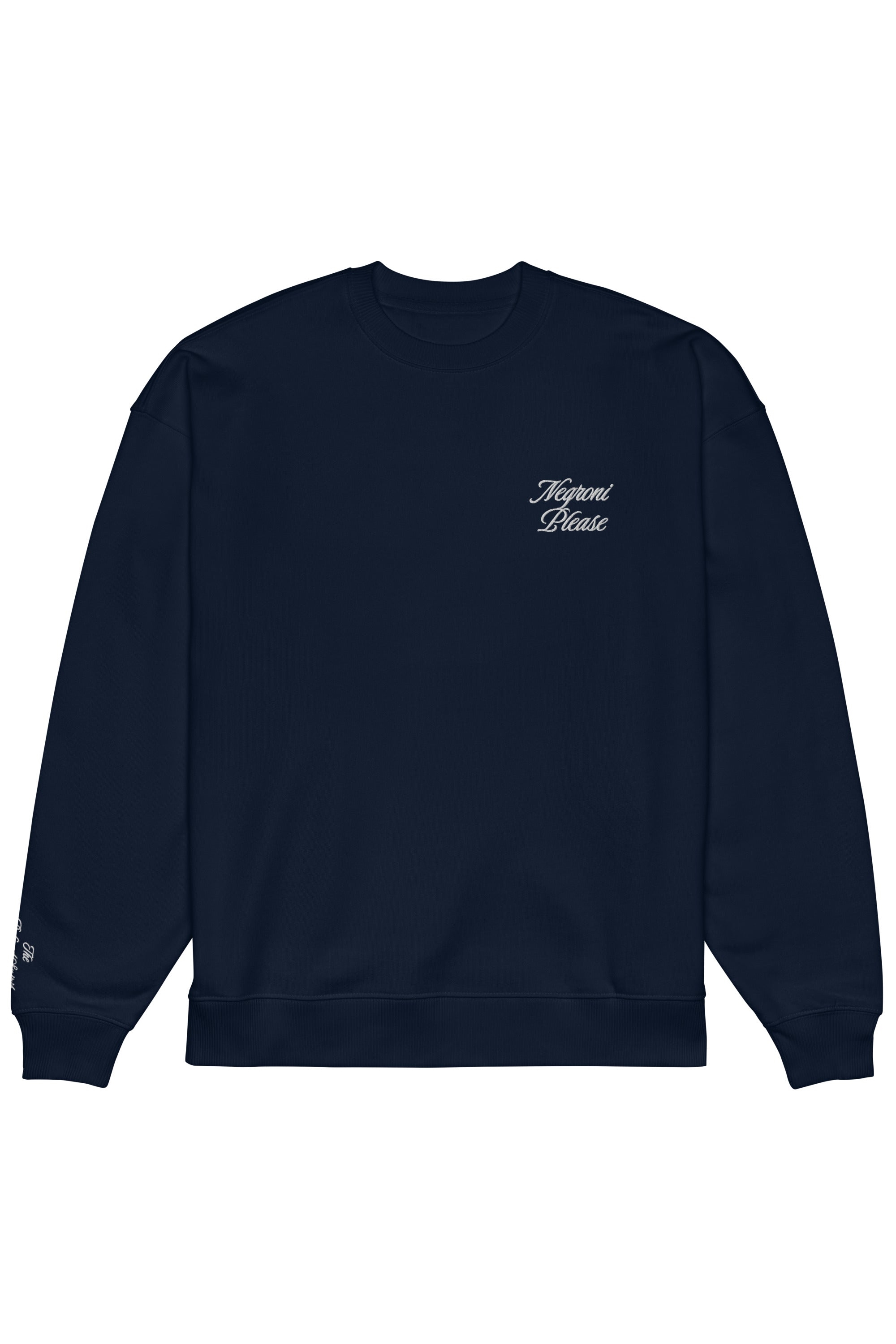 The Refined Spirit Damen vegan Sweatshirt Oversized Negroni Please French Navy