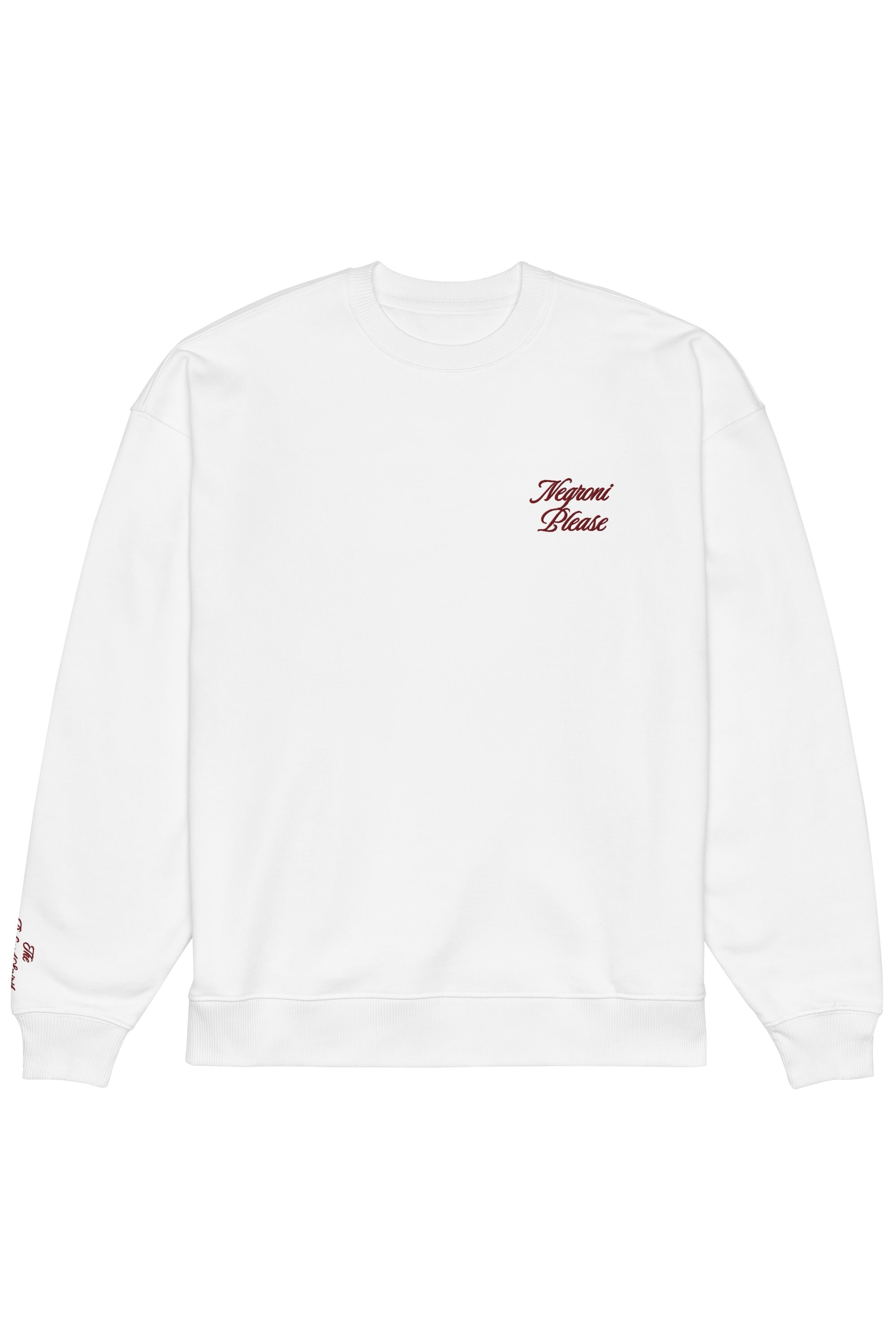 The Refined Spirit Damen vegan Sweatshirt Oversized Negroni Please Wei&Atilde;Ÿ