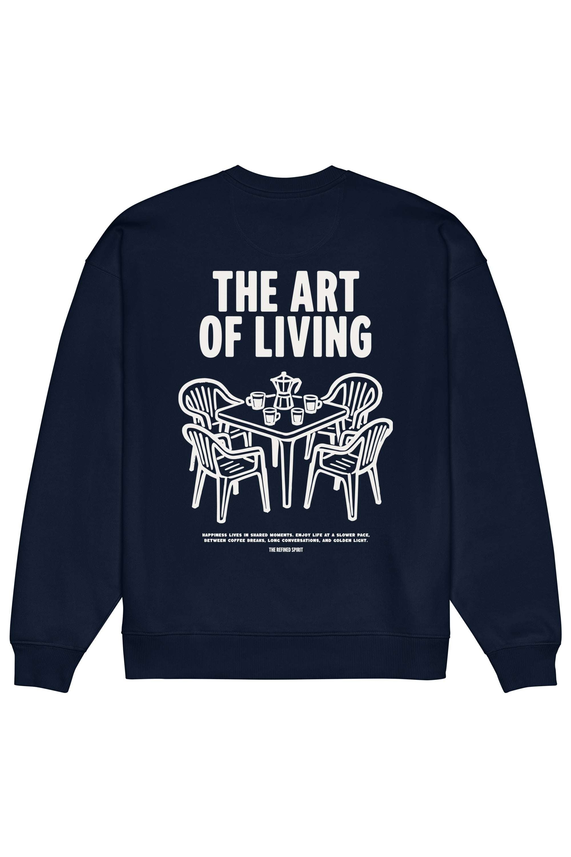 The Refined Spirit Damen vegan Sweatshirt In Oversized The Art Of Living French Navy