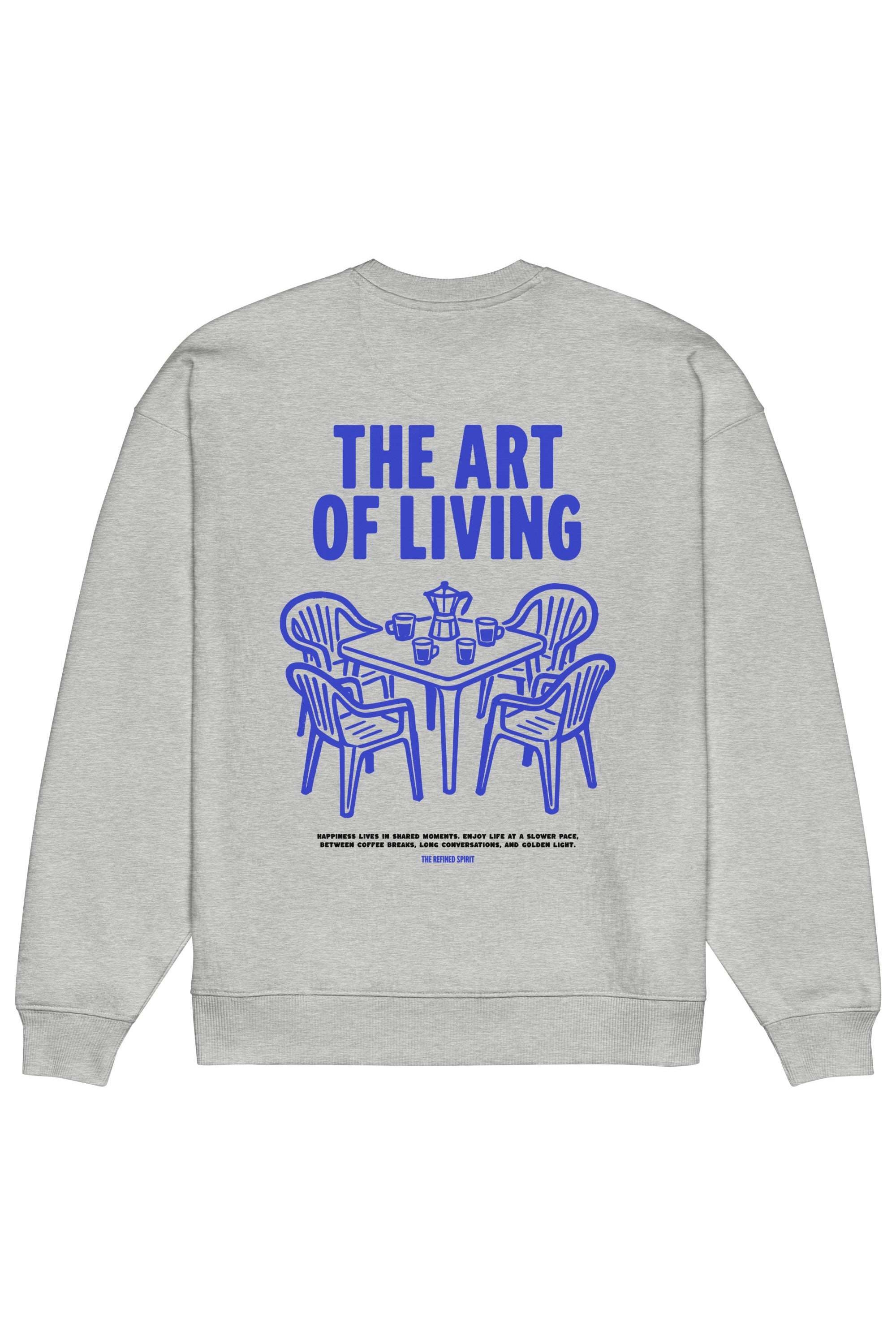 The Refined Spirit Damen vegan Sweatshirt In Oversized The Art Of Living Heather Grey