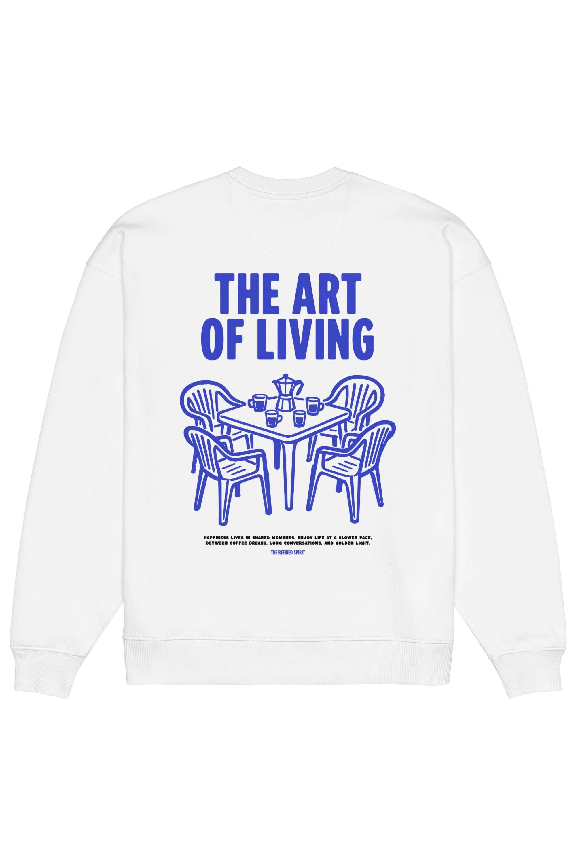 The Refined Spirit Damen vegan Sweatshirt Oversized The Art Of Living Wei&Atilde;Ÿ