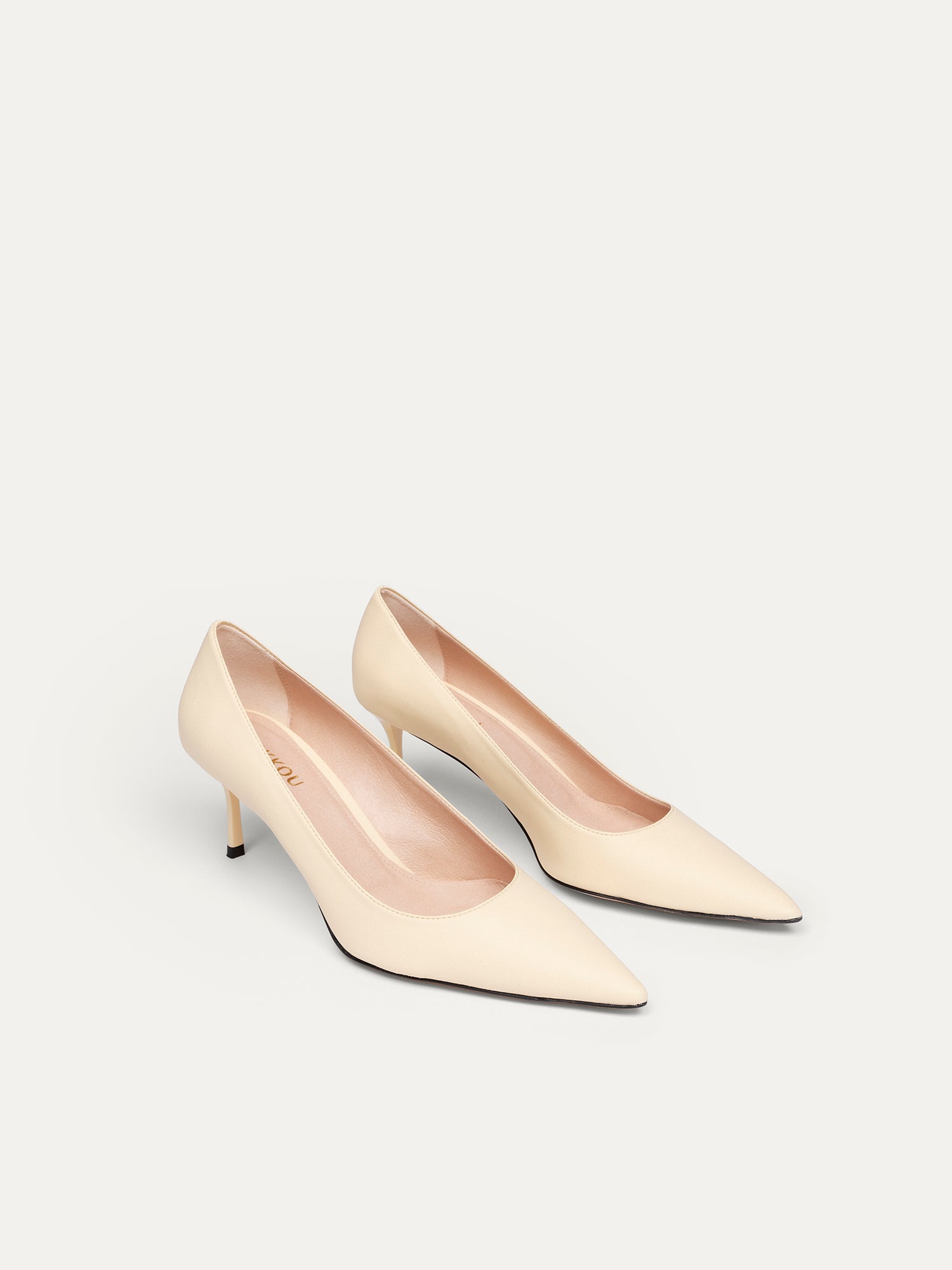 BIKKOU womens vegan Pumps Monday At The Office Cream