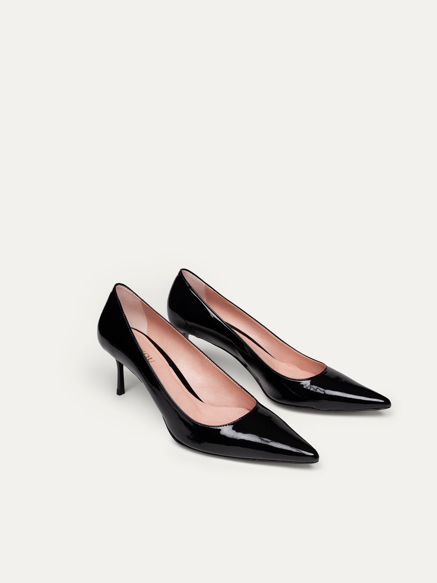 BIKKOU womens vegan Pumps Mondayat At The Office Black Patent