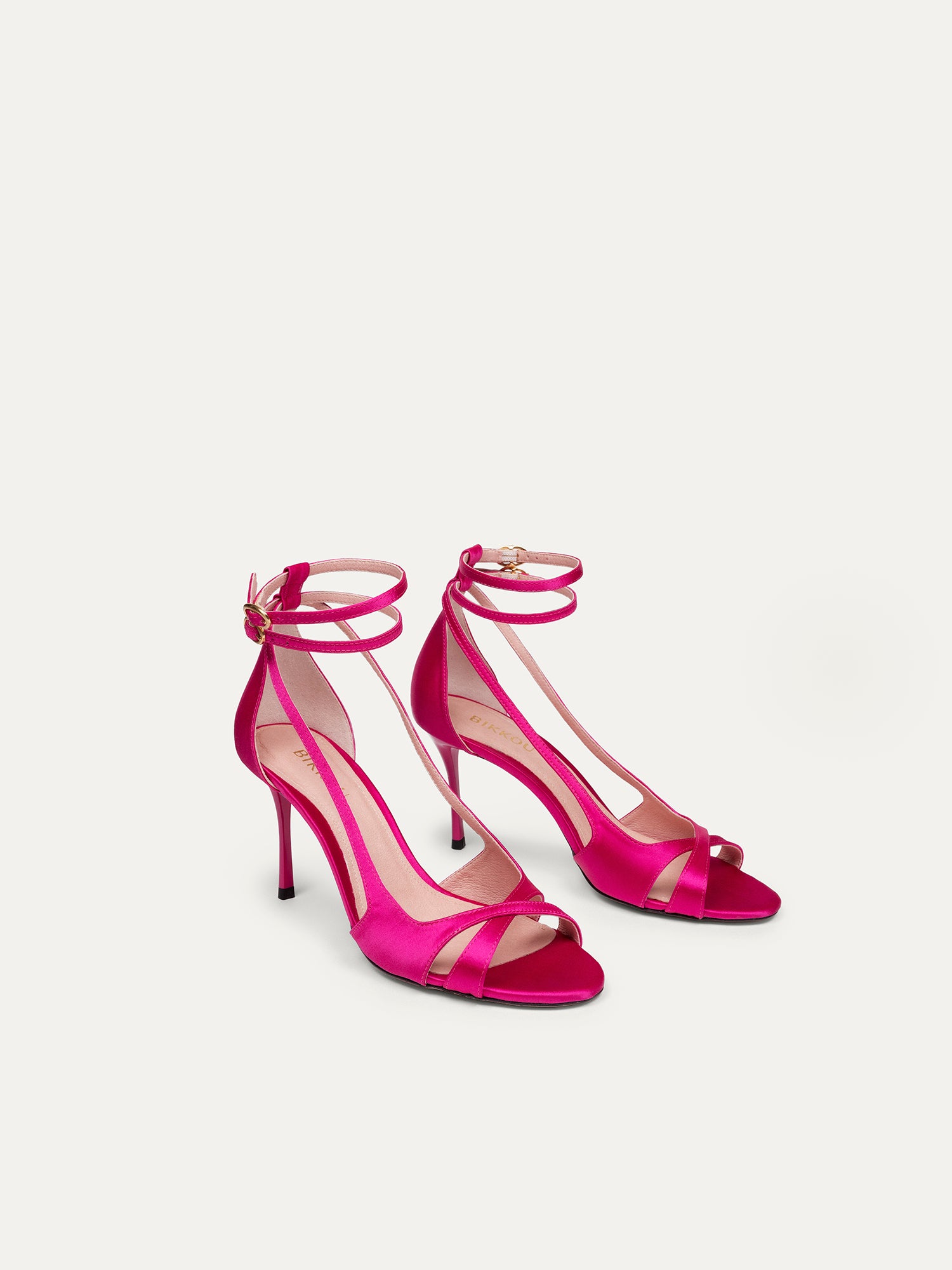 BIKKOU womens vegan Sandals Drinks With Friends Fuchsia