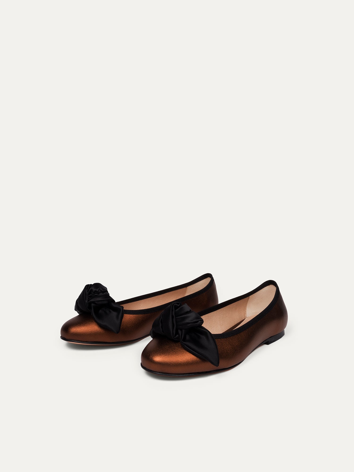 BIKKOU womens vegan Ballerinas 9:30am Hearing In Court Bronze