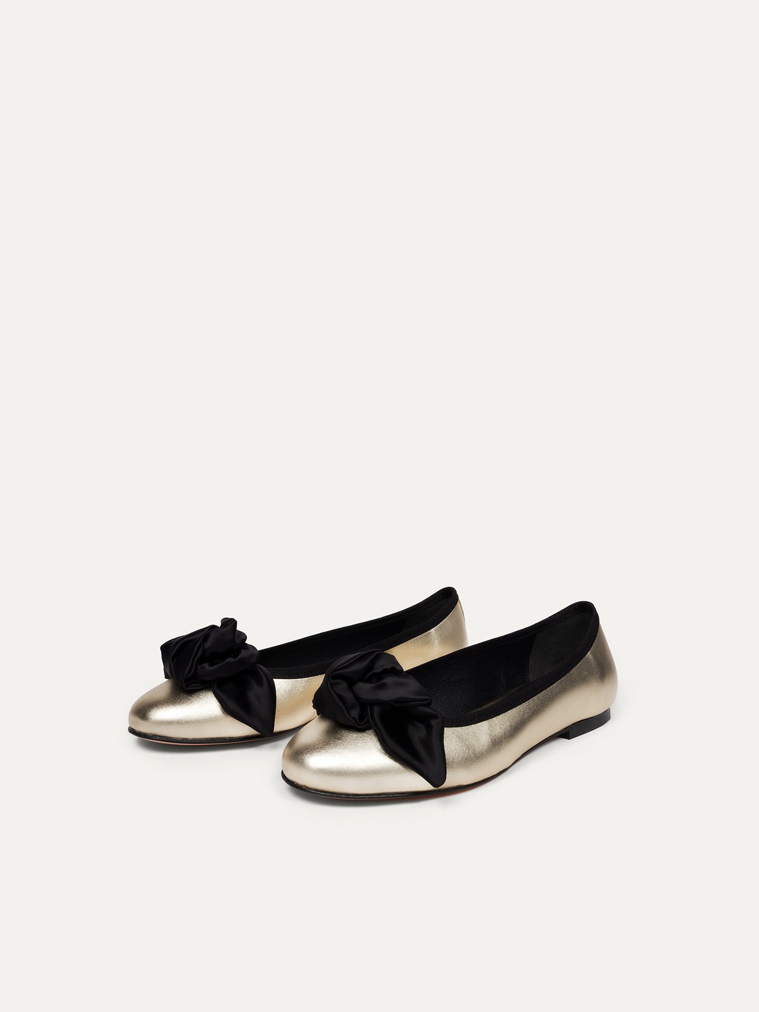 BIKKOU womens vegan Ballerinas 9:30am Hearing In Court Light Gold