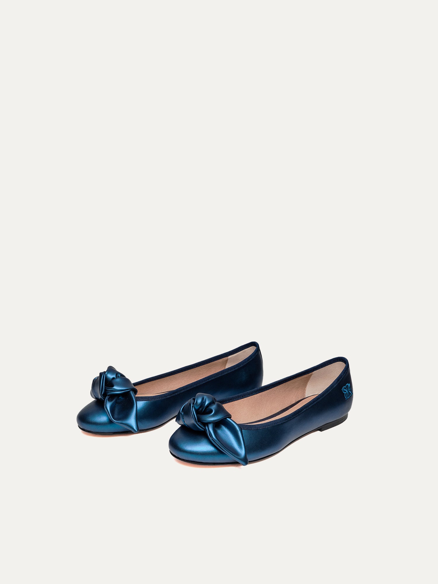 BIKKOU womens vegan Ballerinas 9:30am Hearing In Court Electric Blue