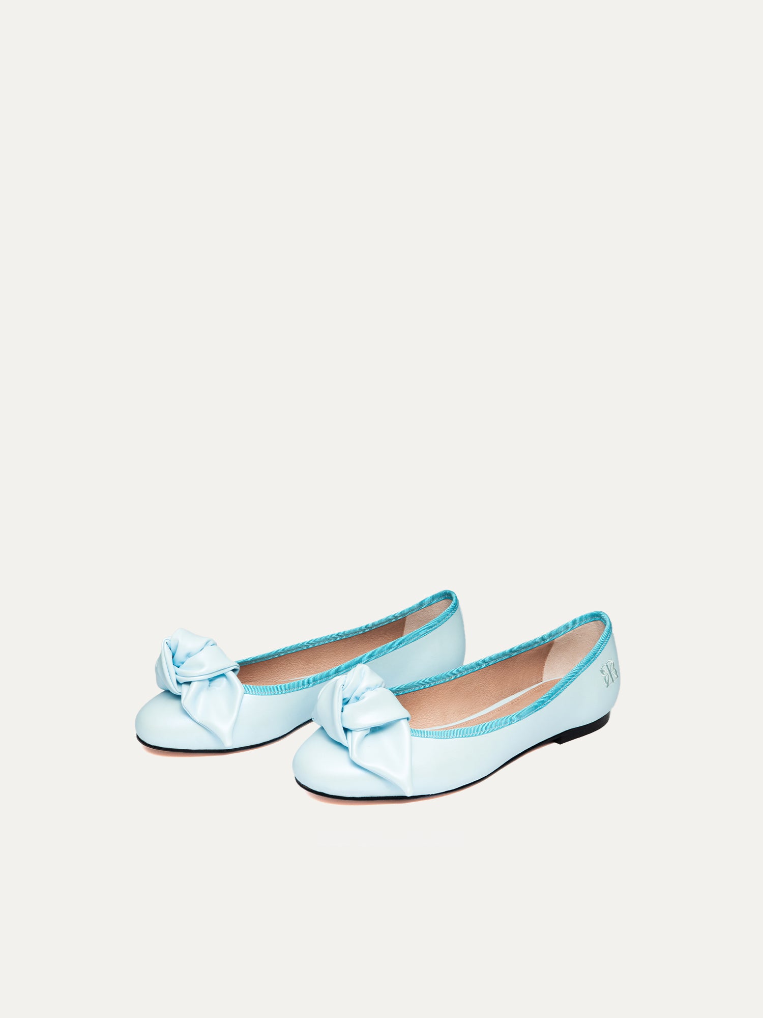 BIKKOU womens vegan Ballerinas 9:30am Hearing In Court Blue Opalin